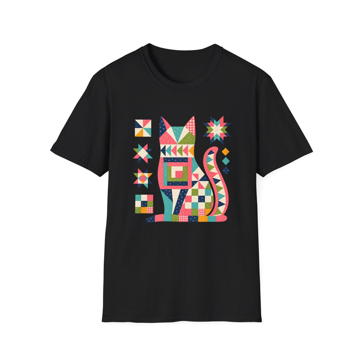Patchwork Cat T-Shirt