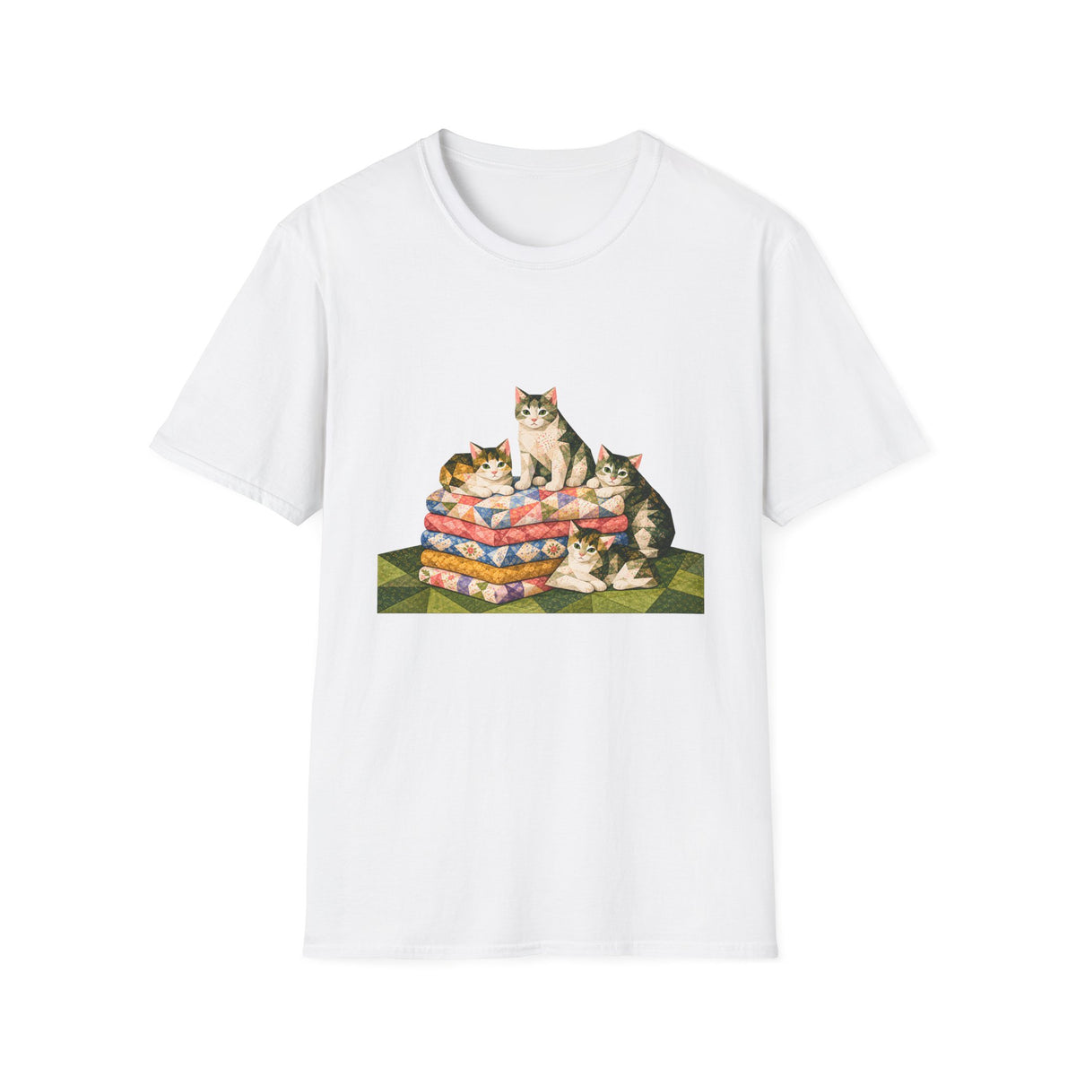 Fabric Stack Kittens T-Shirt