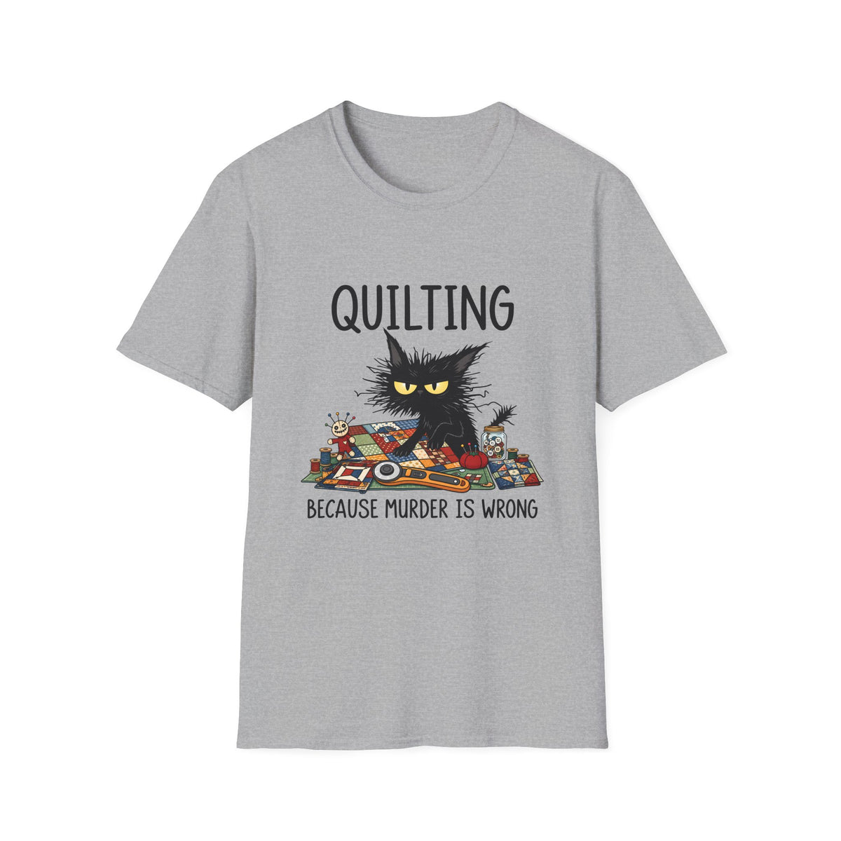 Grumpy Quilter Cat T-Shirt