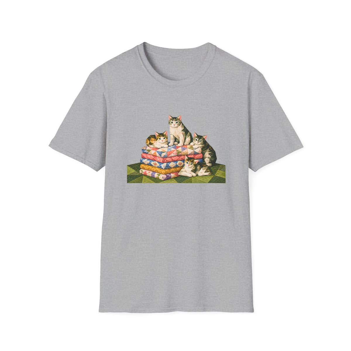 Fabric Stack Kittens T-Shirt