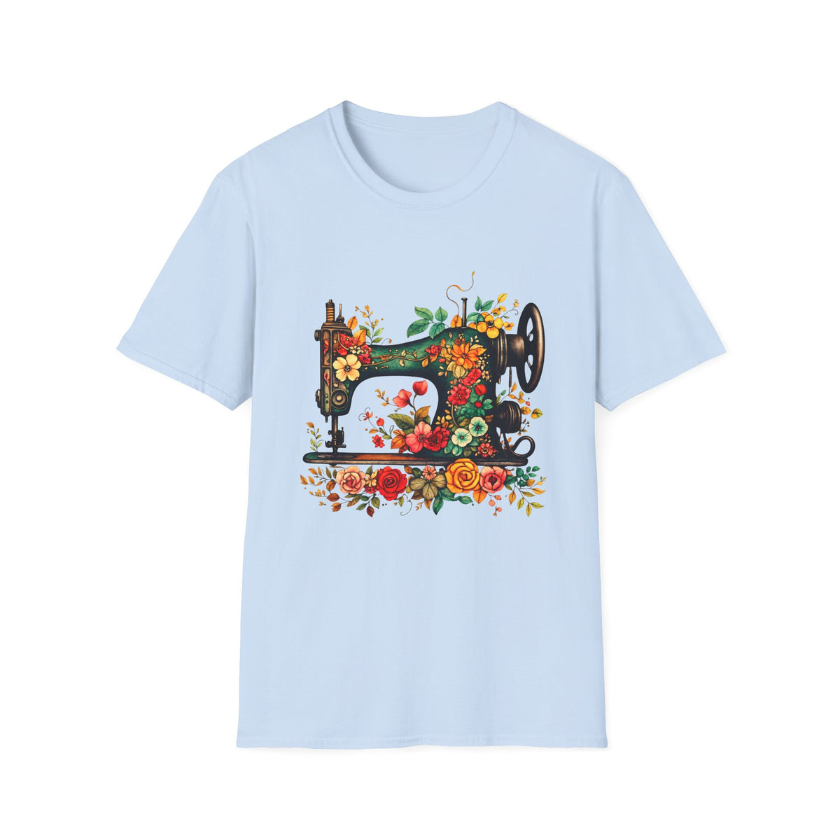 Floral Sewing Machine T-Shirt