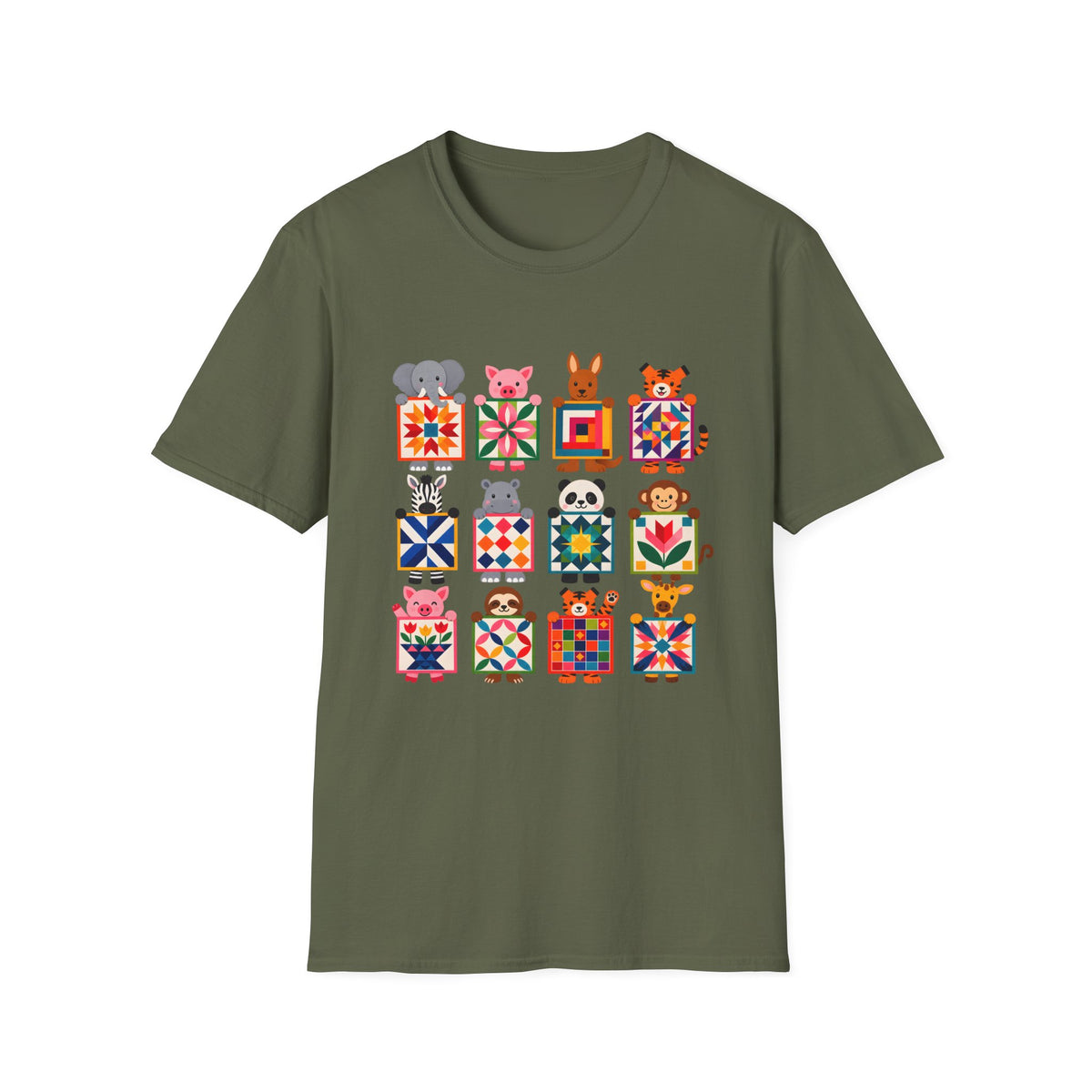 Animal Quilt Blocks T-Shirt
