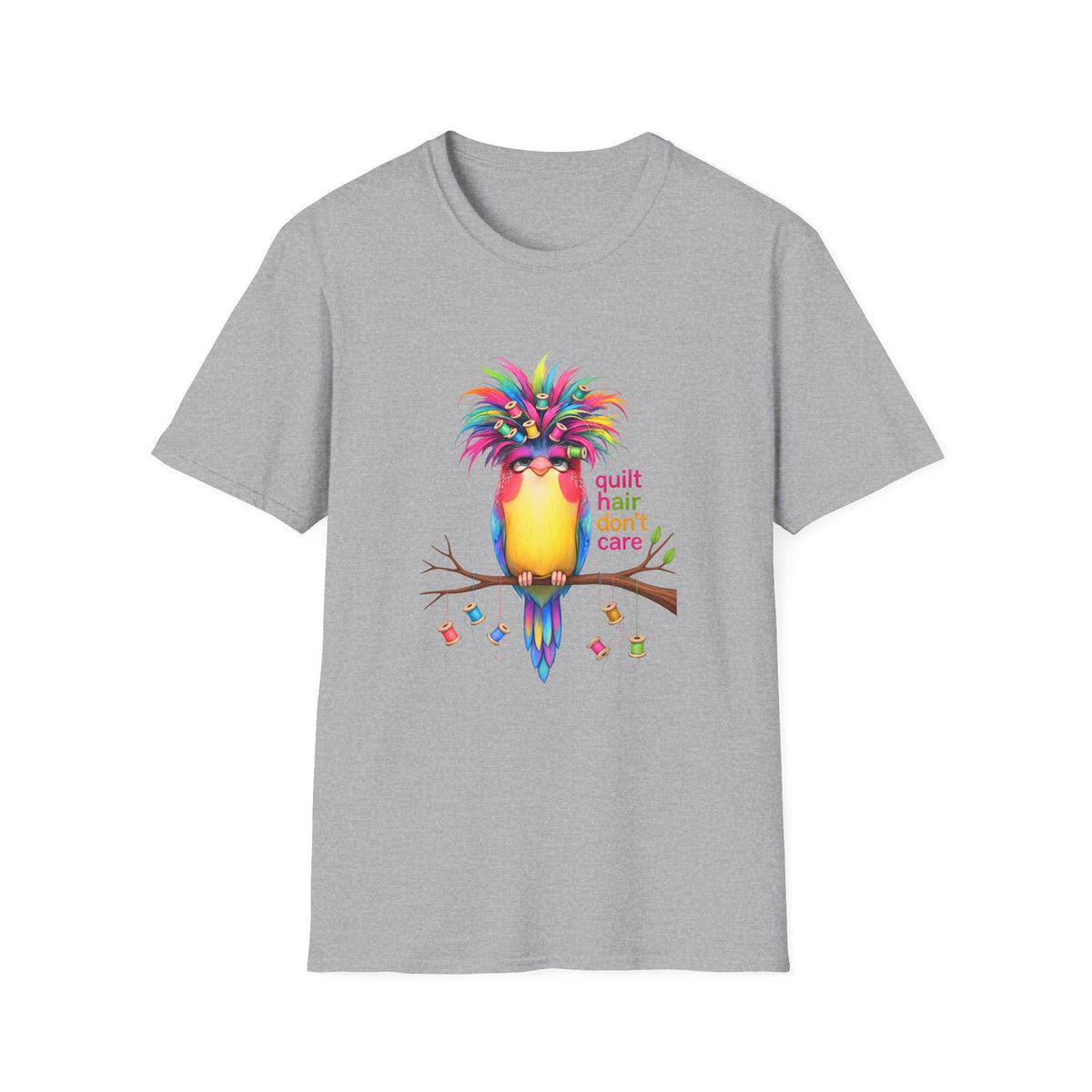 Quilt Hair Bird T-Shirt