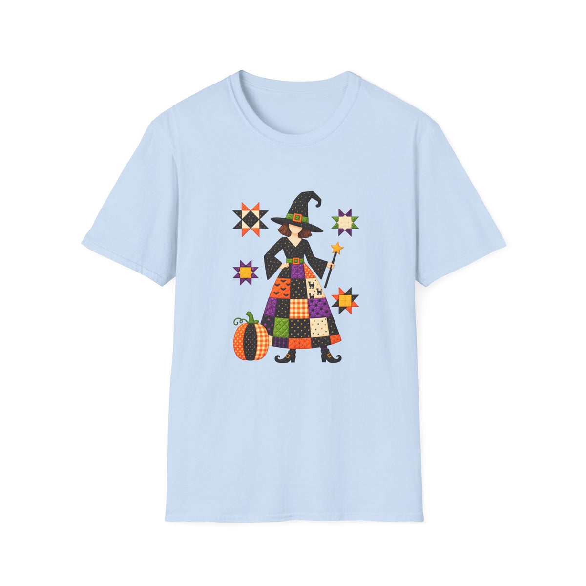 Patchwork Quilt Witch T-Shirt