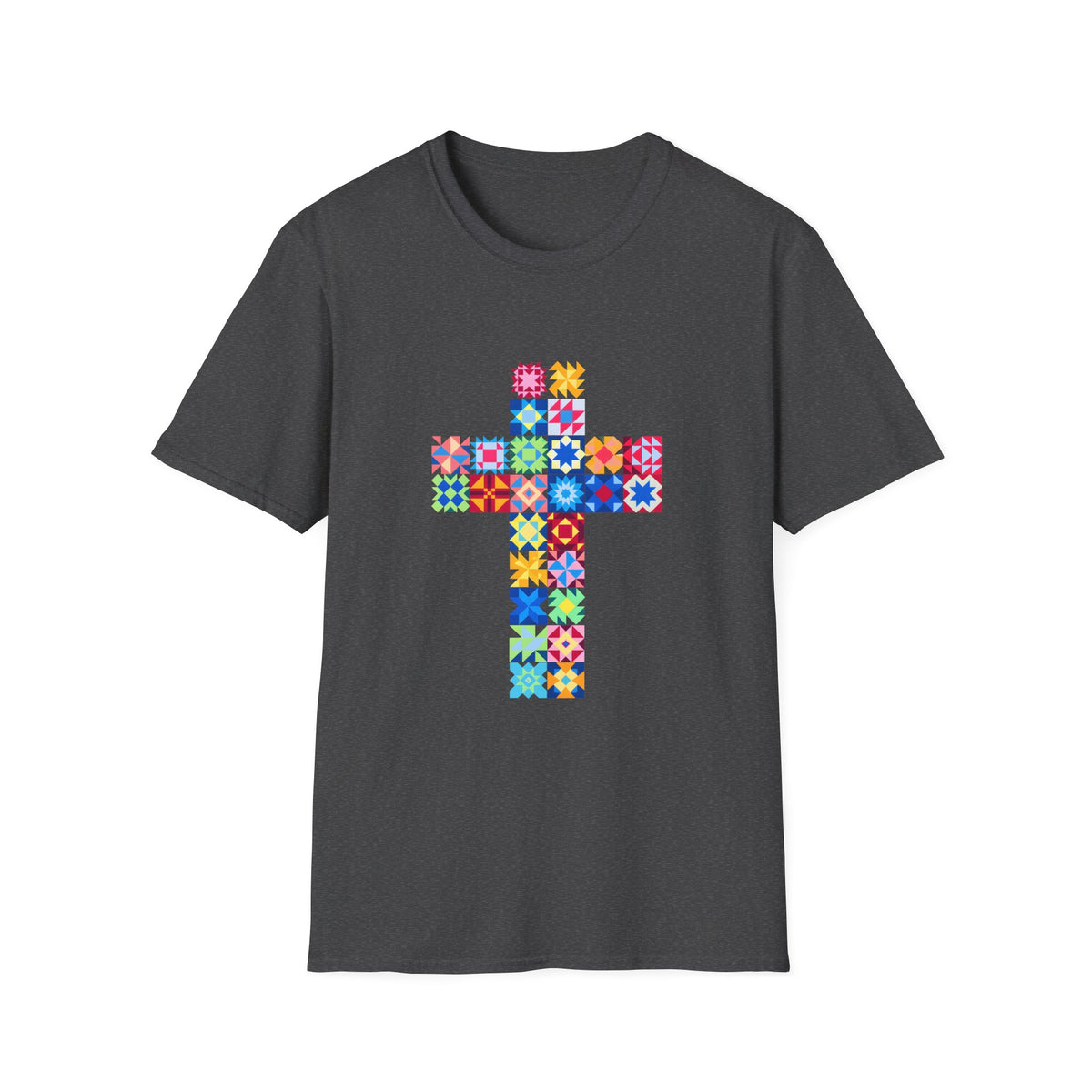 Patchwork Faith Cross T-Shirt