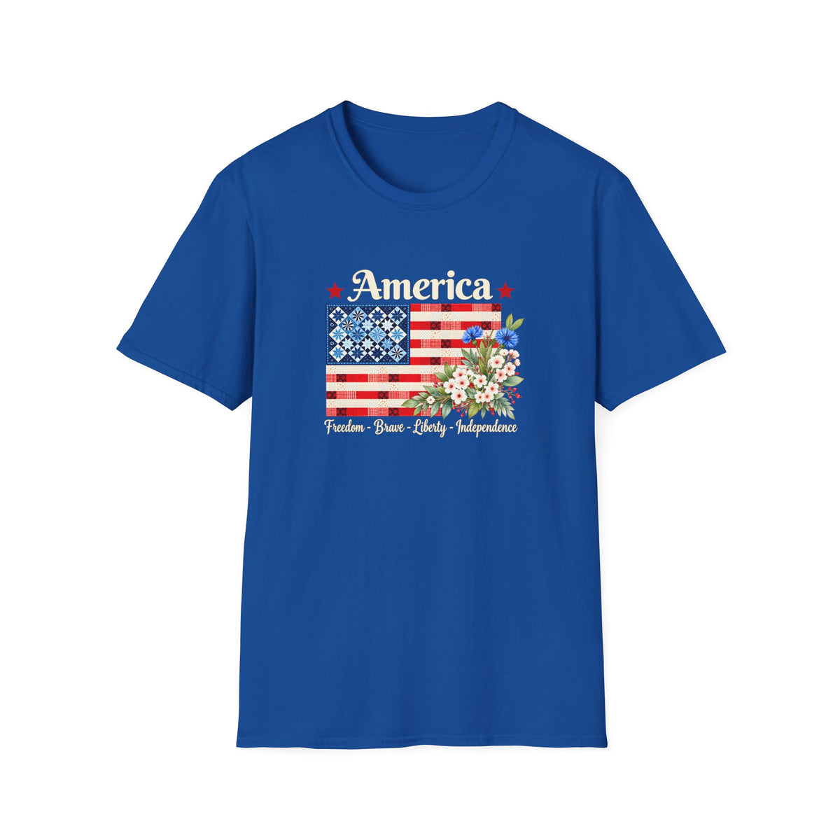 American Patchwork Bloom T-Shirt