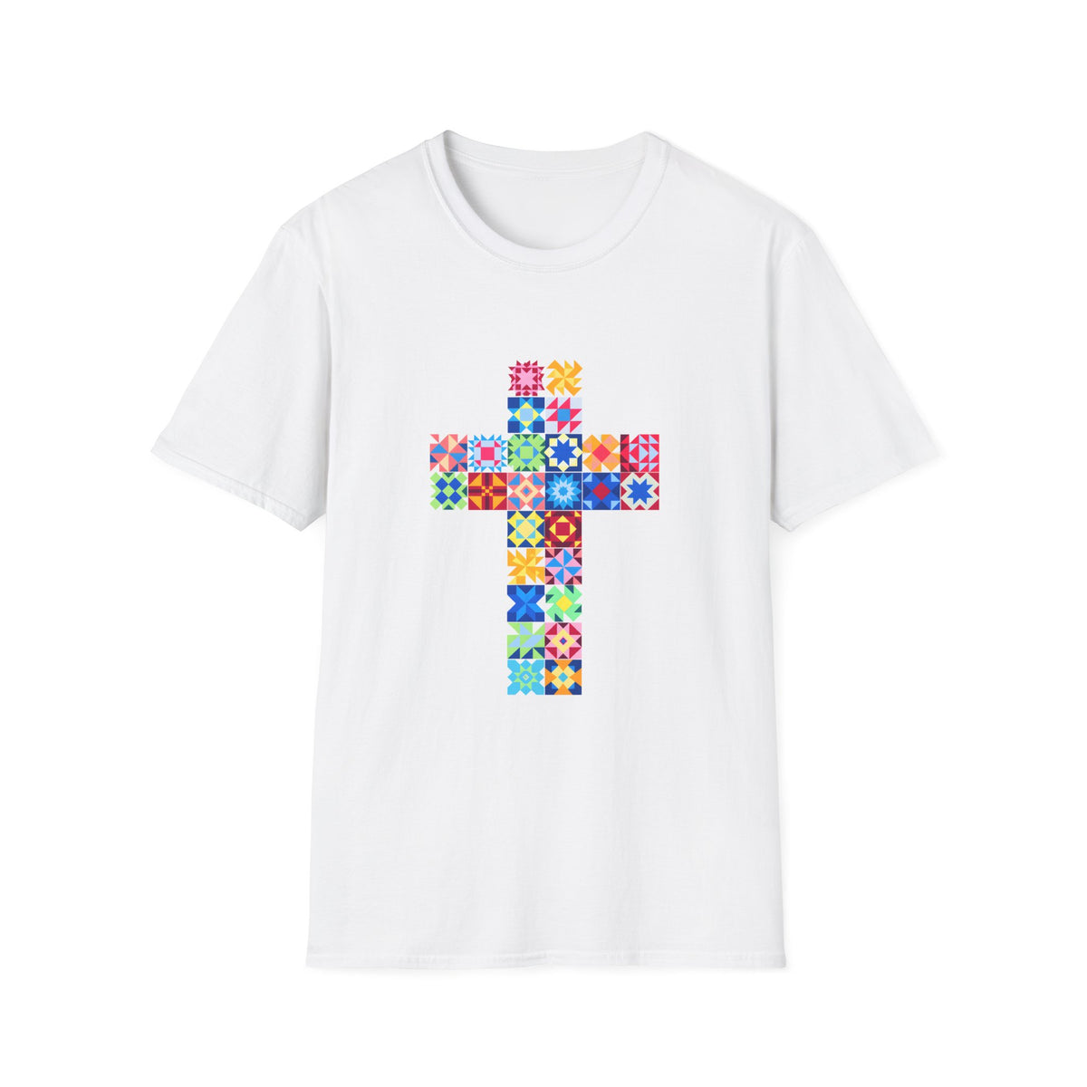 Patchwork Faith Cross T-Shirt
