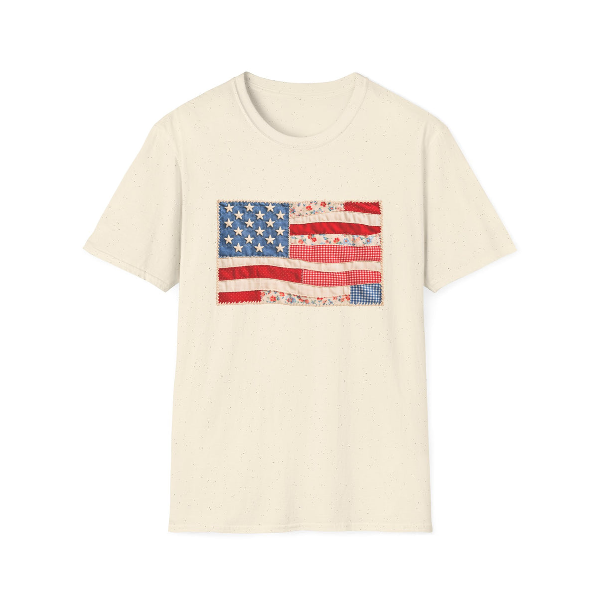 Patchwork American Flag T-Shirt