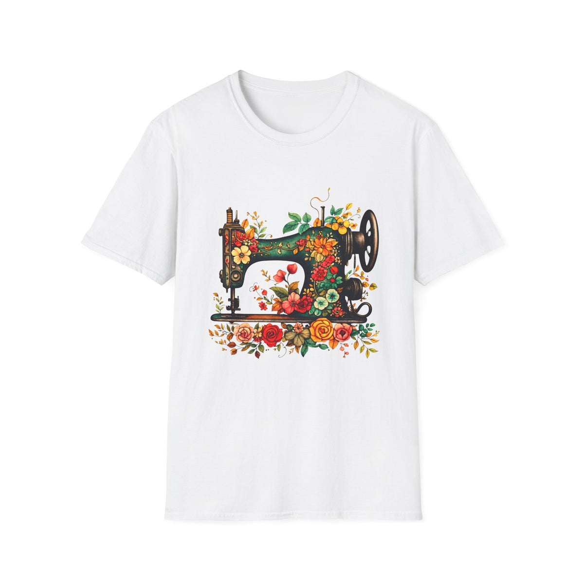 Floral Sewing Machine T-Shirt
