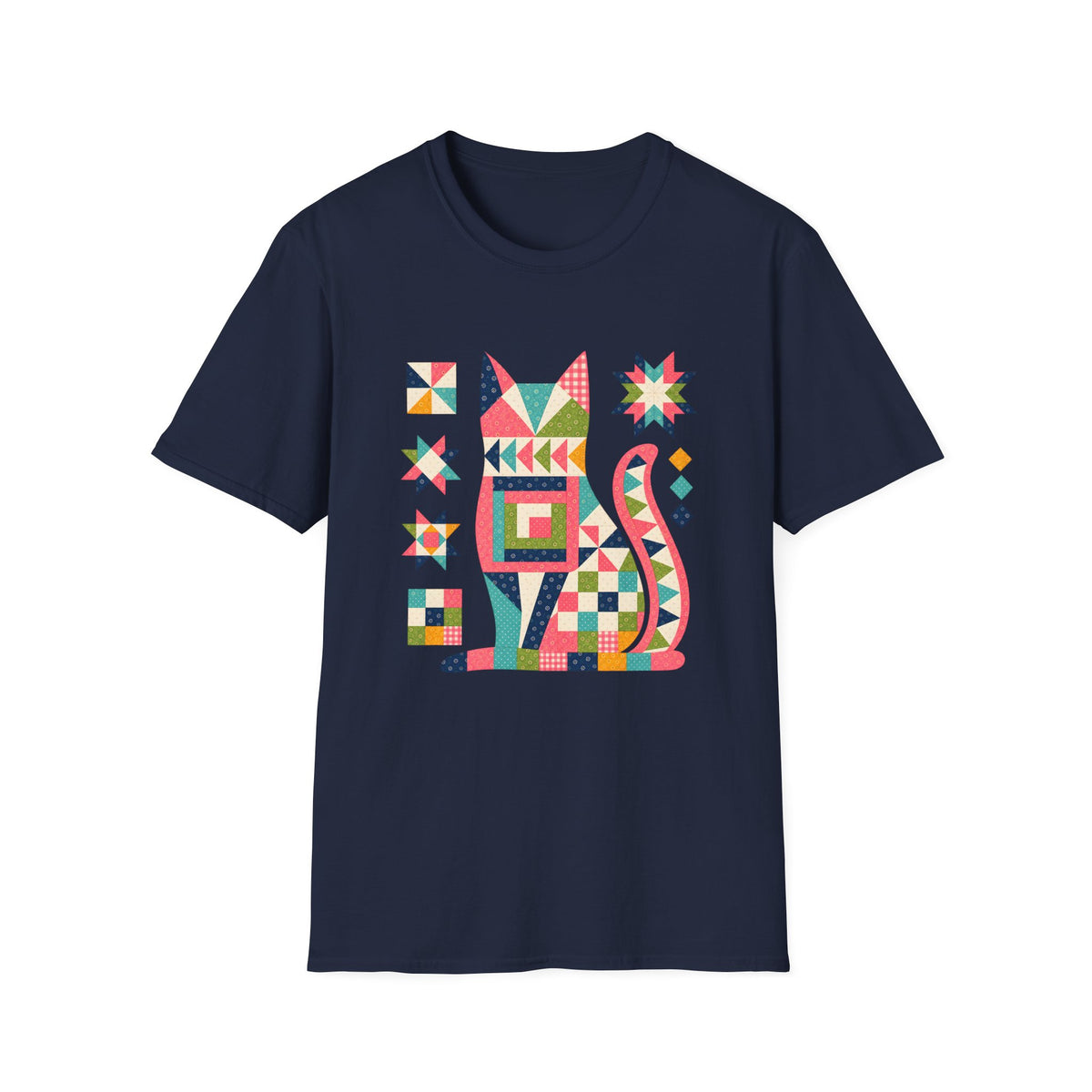 Patchwork Cat T-Shirt