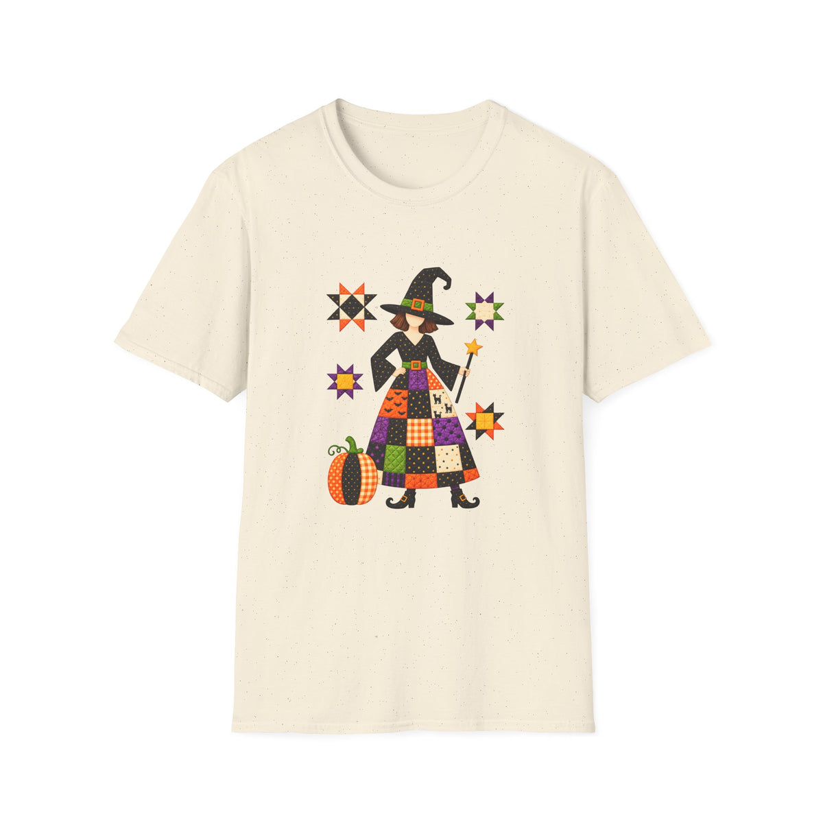 Patchwork Quilt Witch T-Shirt