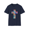 Patchwork Faith Cross T-Shirt