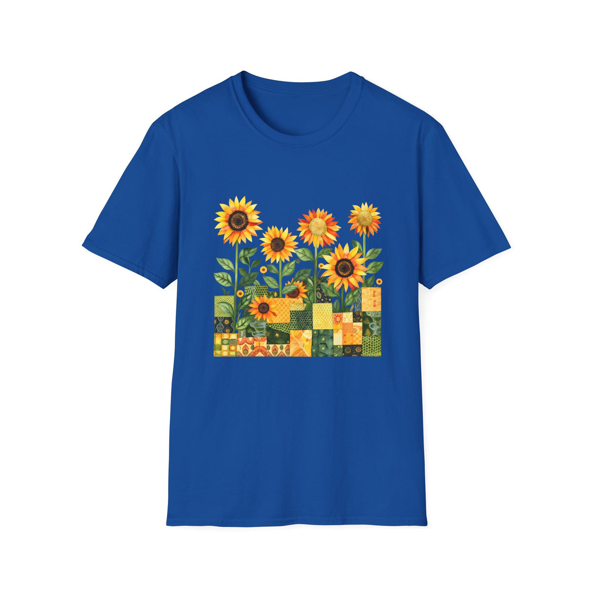 Quilted Sunflower Field T-Shirt