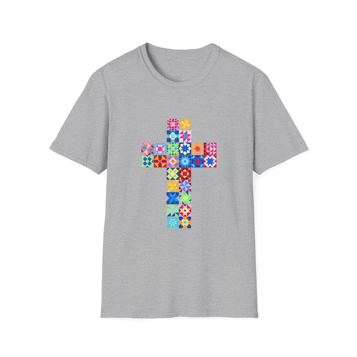 Patchwork Faith Cross T-Shirt