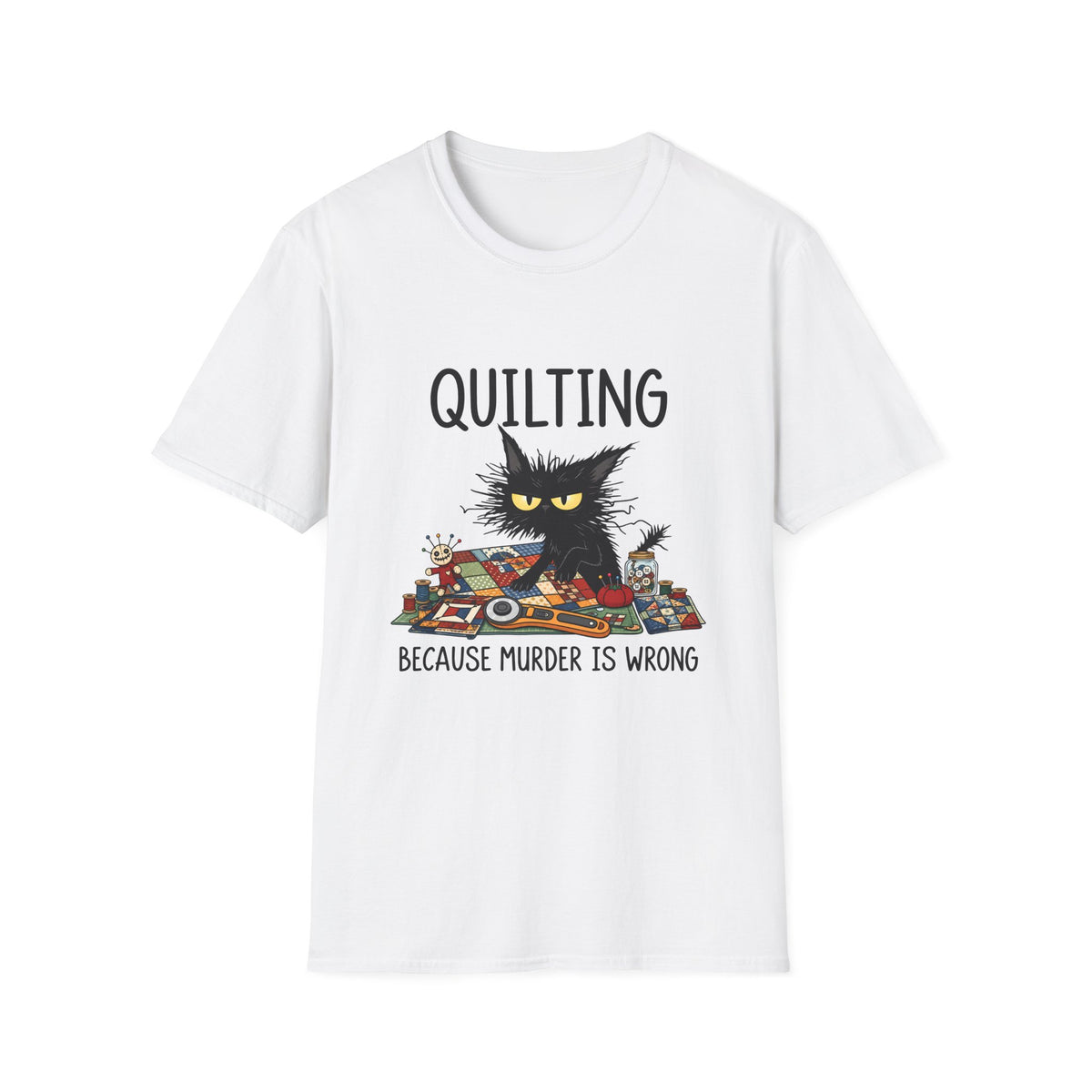 Grumpy Quilter Cat T-Shirt