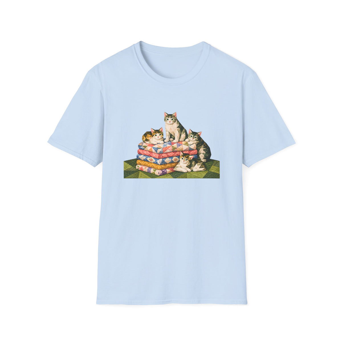 Fabric Stack Kittens T-Shirt