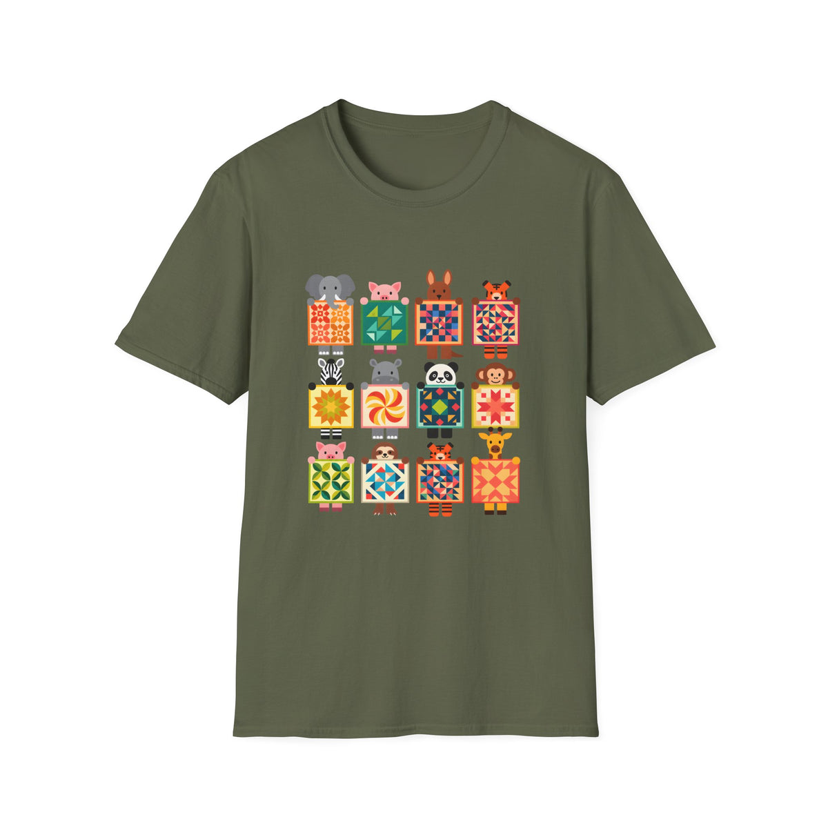 Woodland Patchwork Crew T-Shirt
