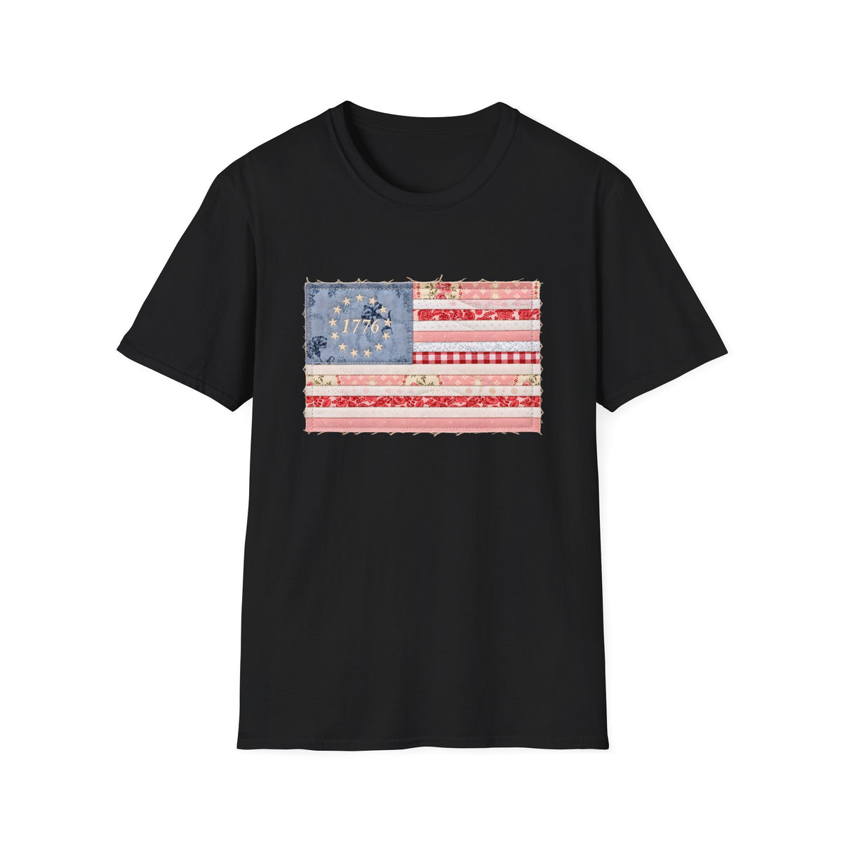 Quilted Rag Flag T-Shirt