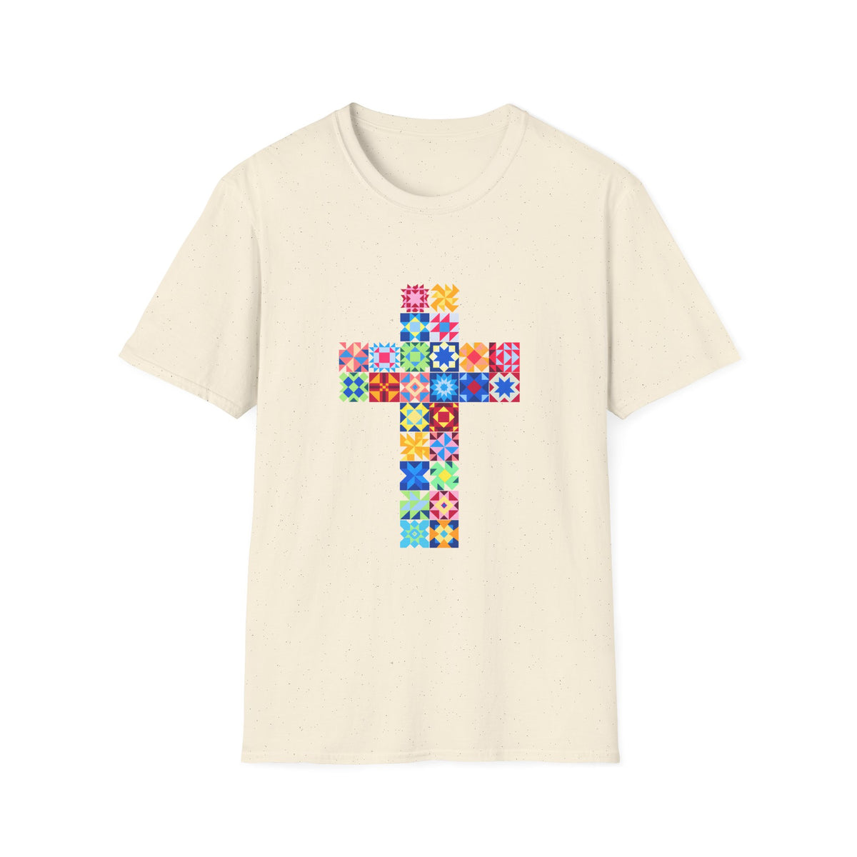 Patchwork Faith Cross T-Shirt