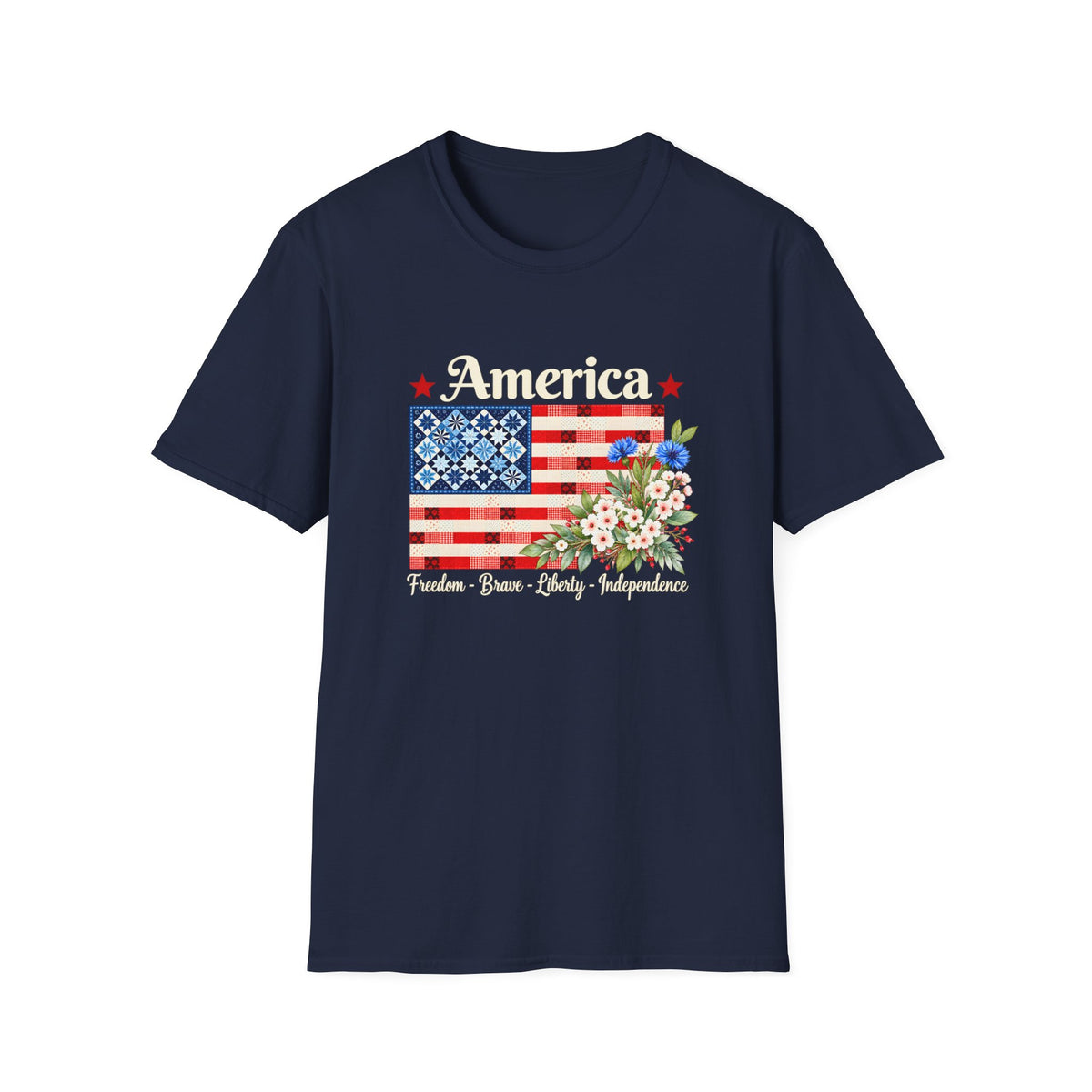 American Patchwork Bloom T-Shirt