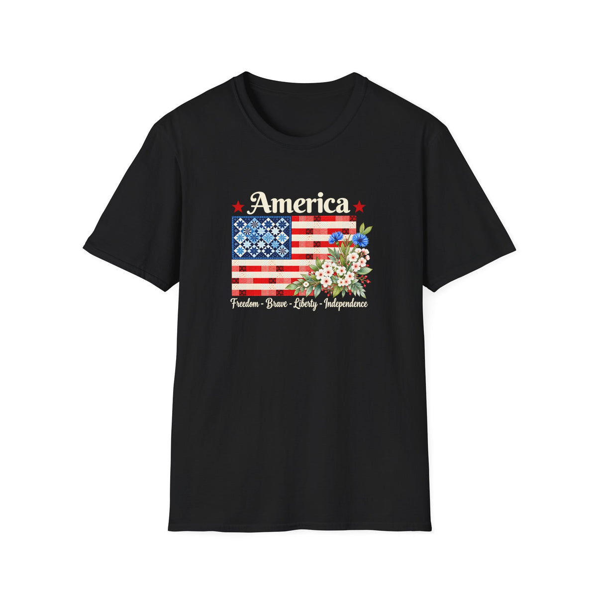 American Patchwork Bloom T-Shirt