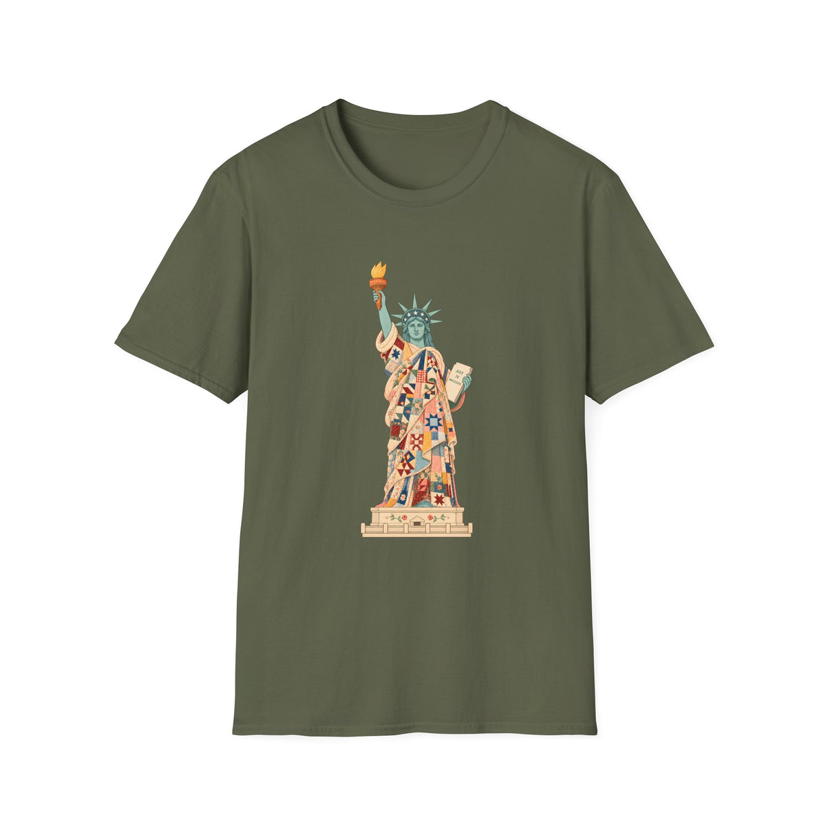 Patchwork Lady Liberty T-Shirt