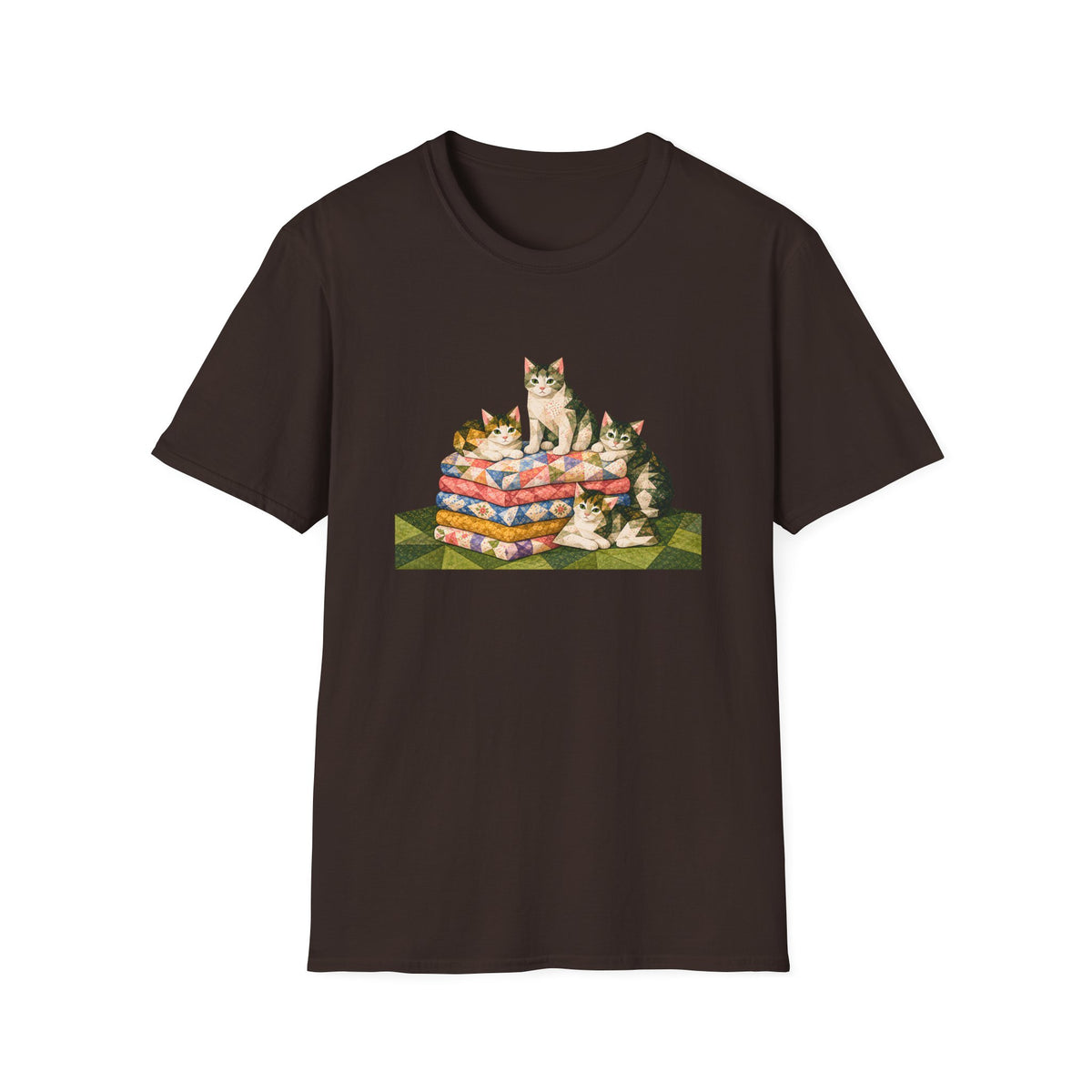 Fabric Stack Kittens T-Shirt