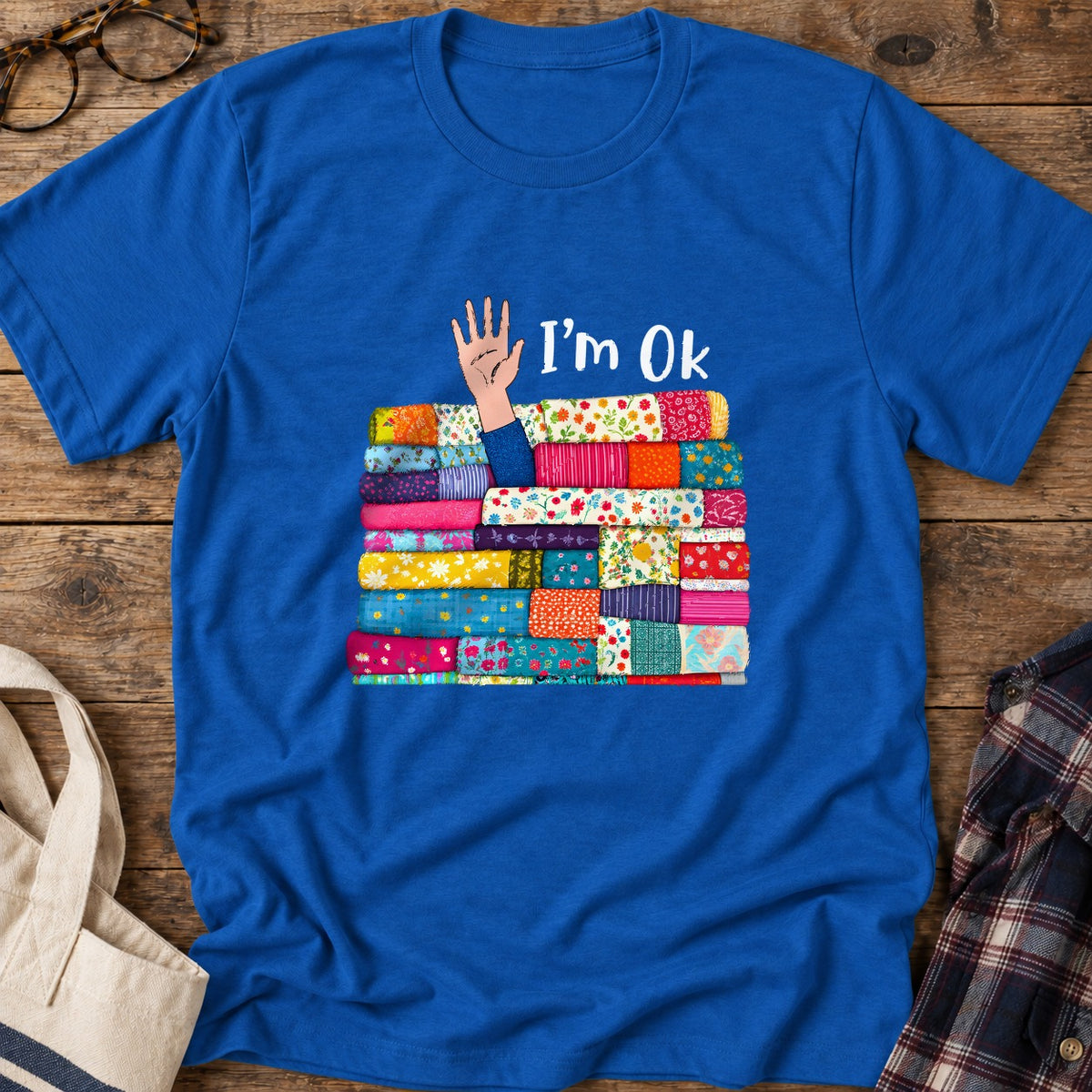 I'm Okay T-Shirt in Royal
