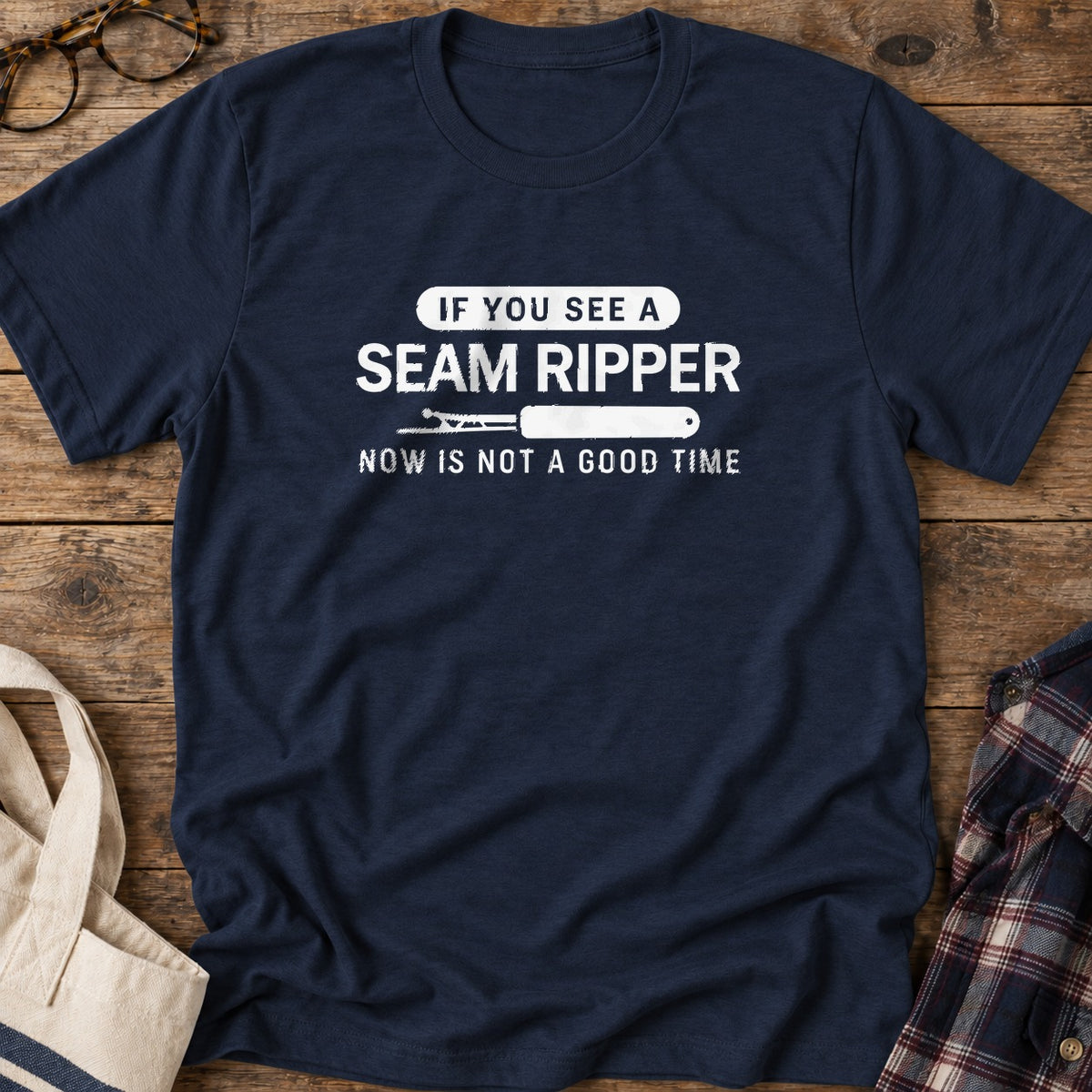 Seam Ripper T-Shirt in Navy