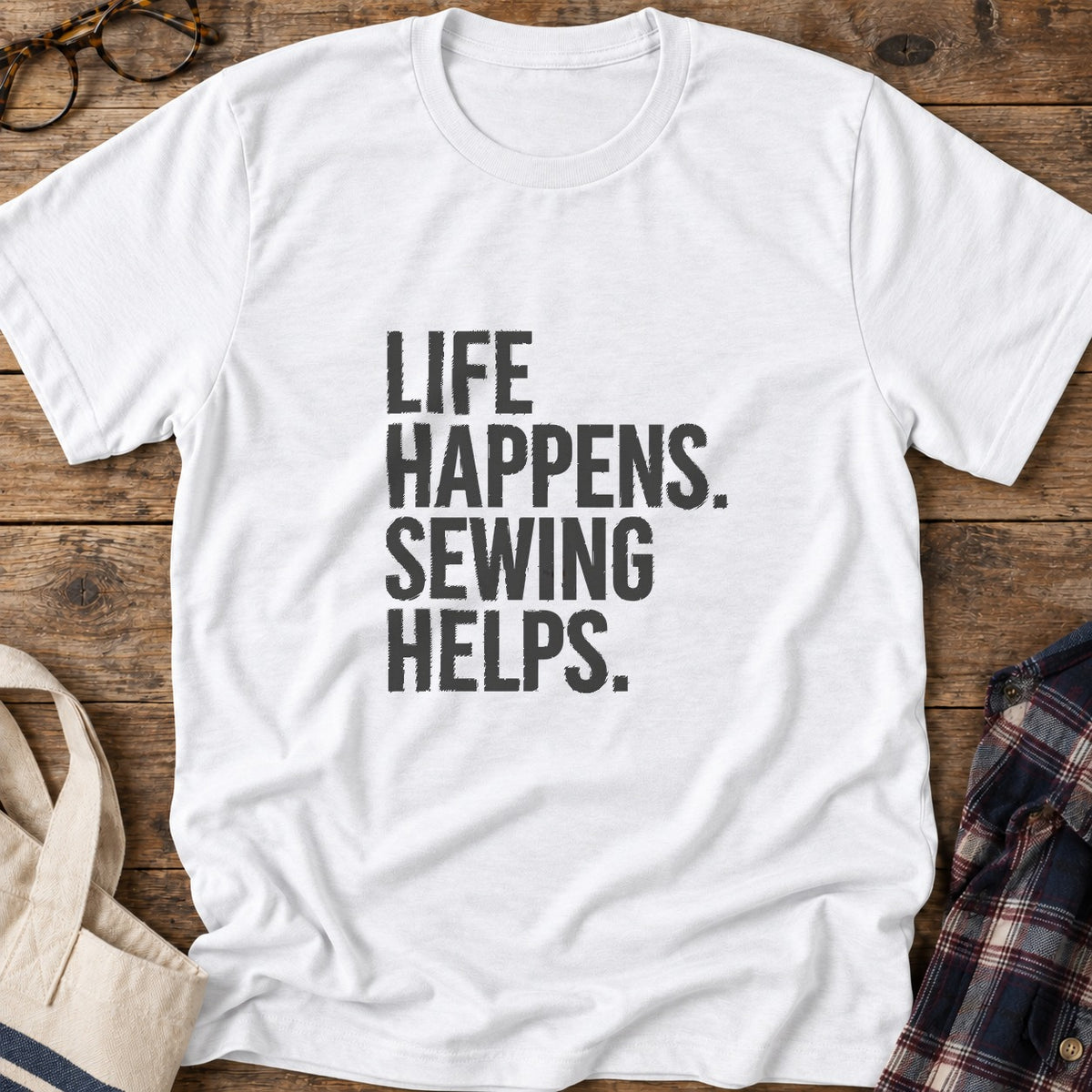 Sewing Helps T-Shirt in White