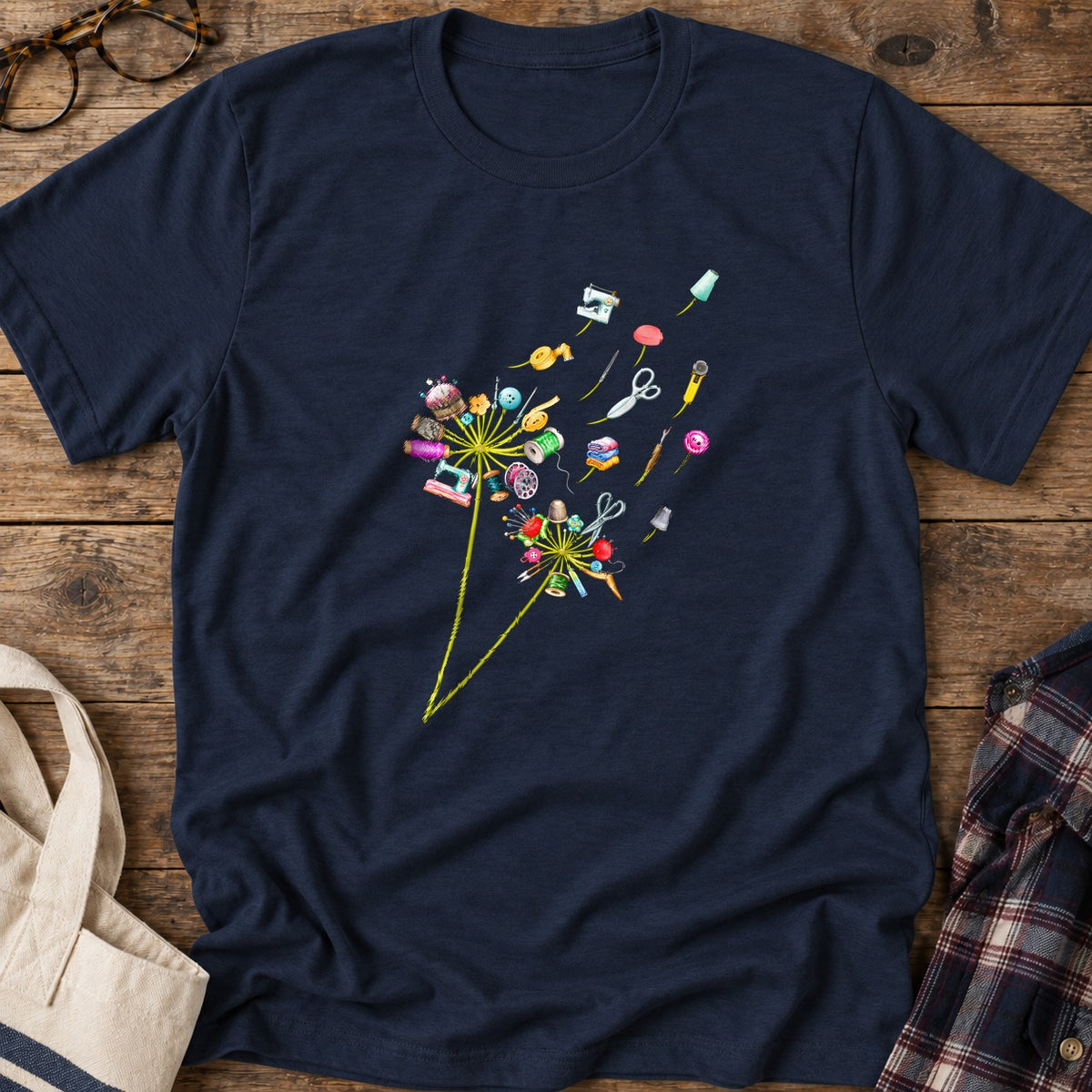 Crafted To Bloom T-Shirt in Navy
