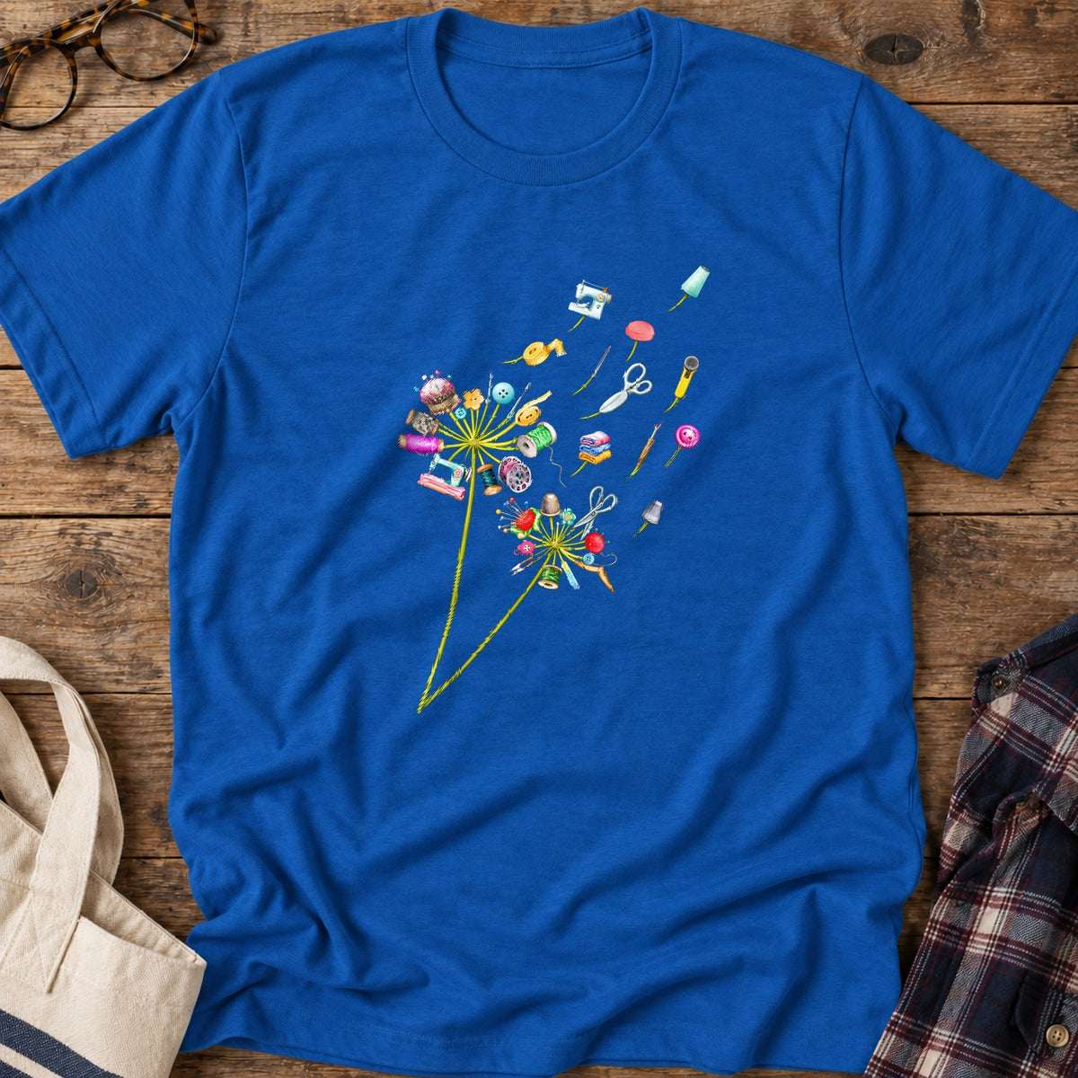 Crafted To Bloom T-Shirt in Royal