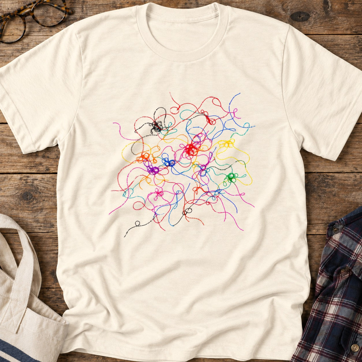 Stray Threads T-Shirt in Natural