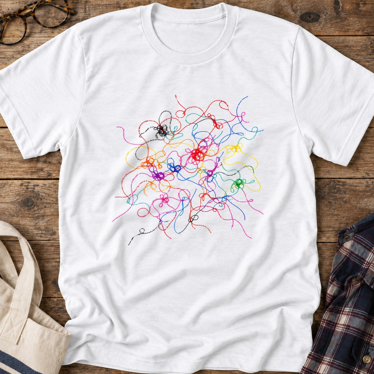 Stray Threads T-Shirt in White