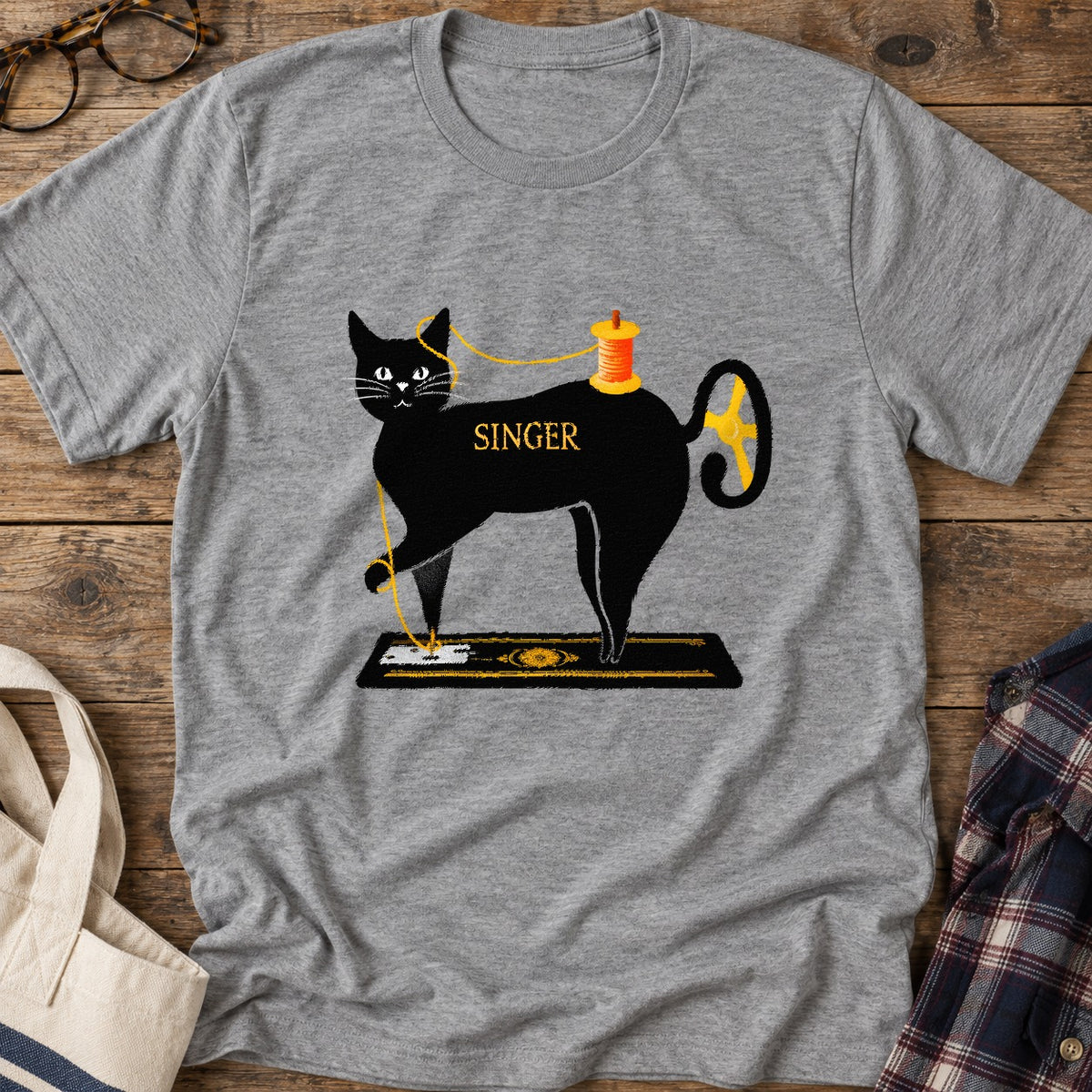 Mewing Machine T-Shirt in Sport Grey
