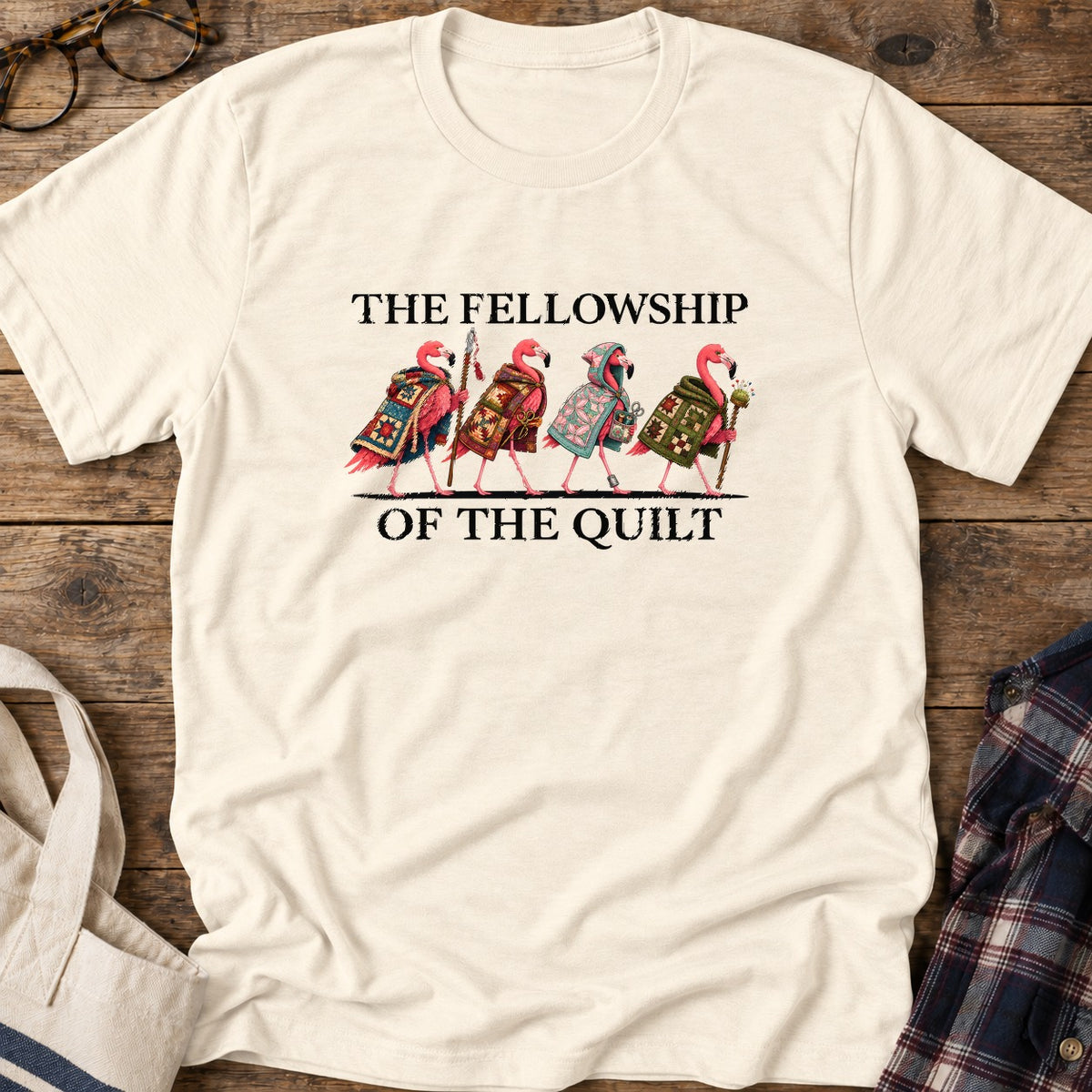 Quilting Fellowship T-Shirt in Natural