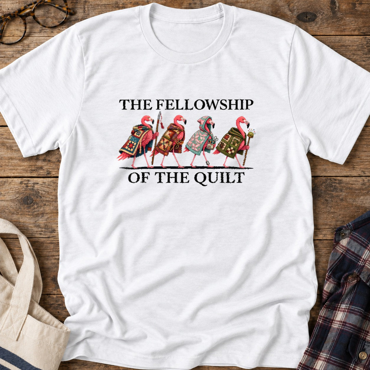 Quilting Fellowship T-Shirt in White