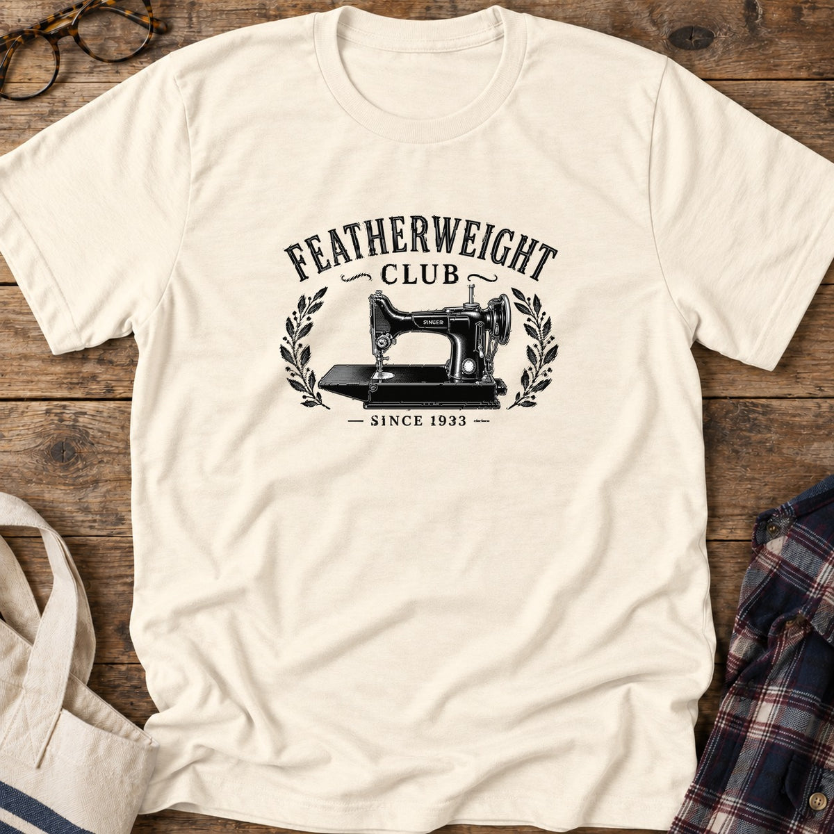 Featherweight Club T-Shirt in Natural
