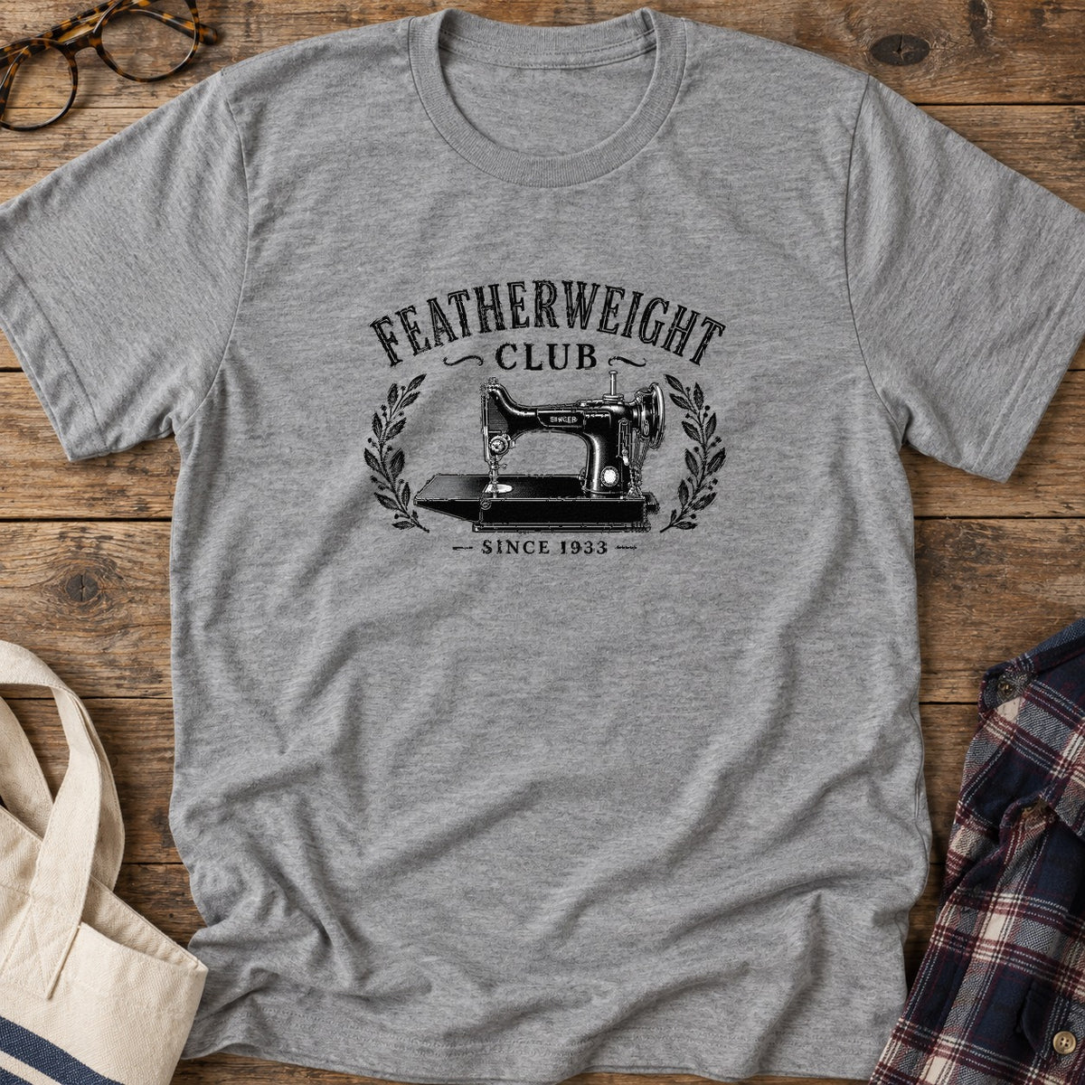 Featherweight Club T-Shirt in Sport Grey