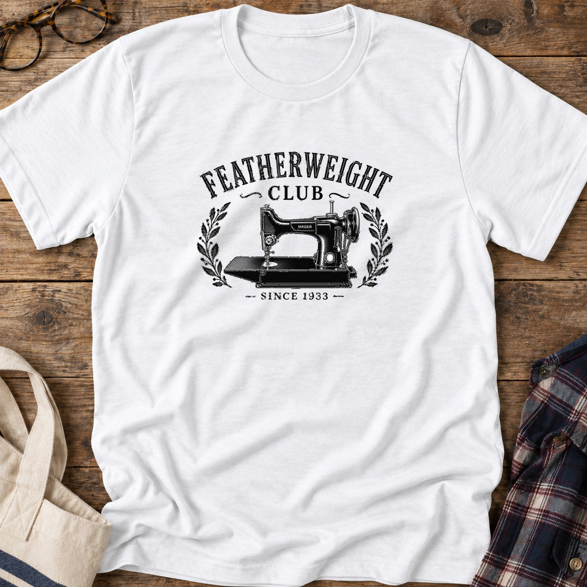 Featherweight Club T-Shirt in White