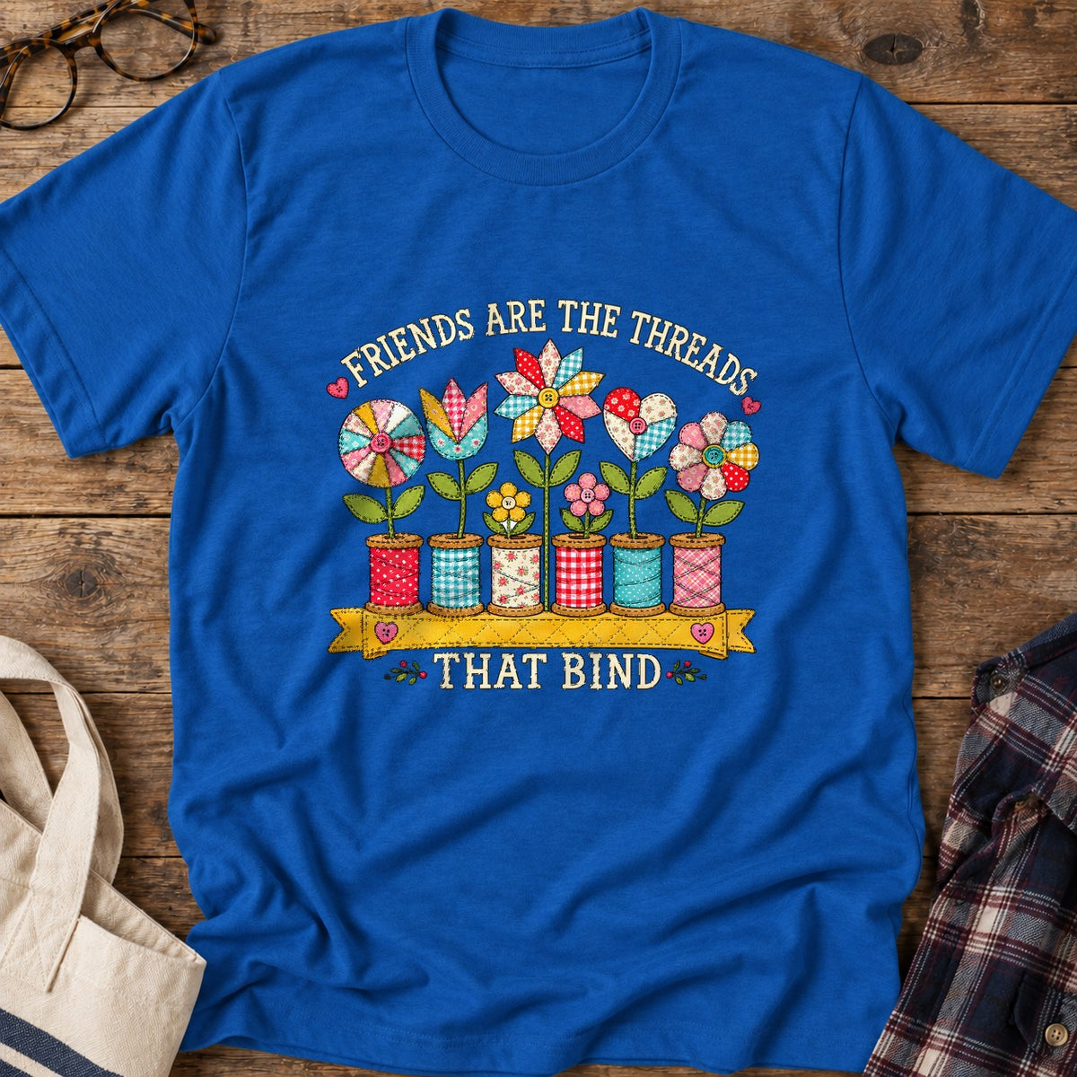 Threads That Bind T-Shirt in Royal