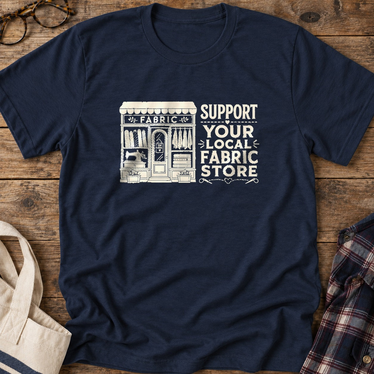 Sew Local T-Shirt in Navy