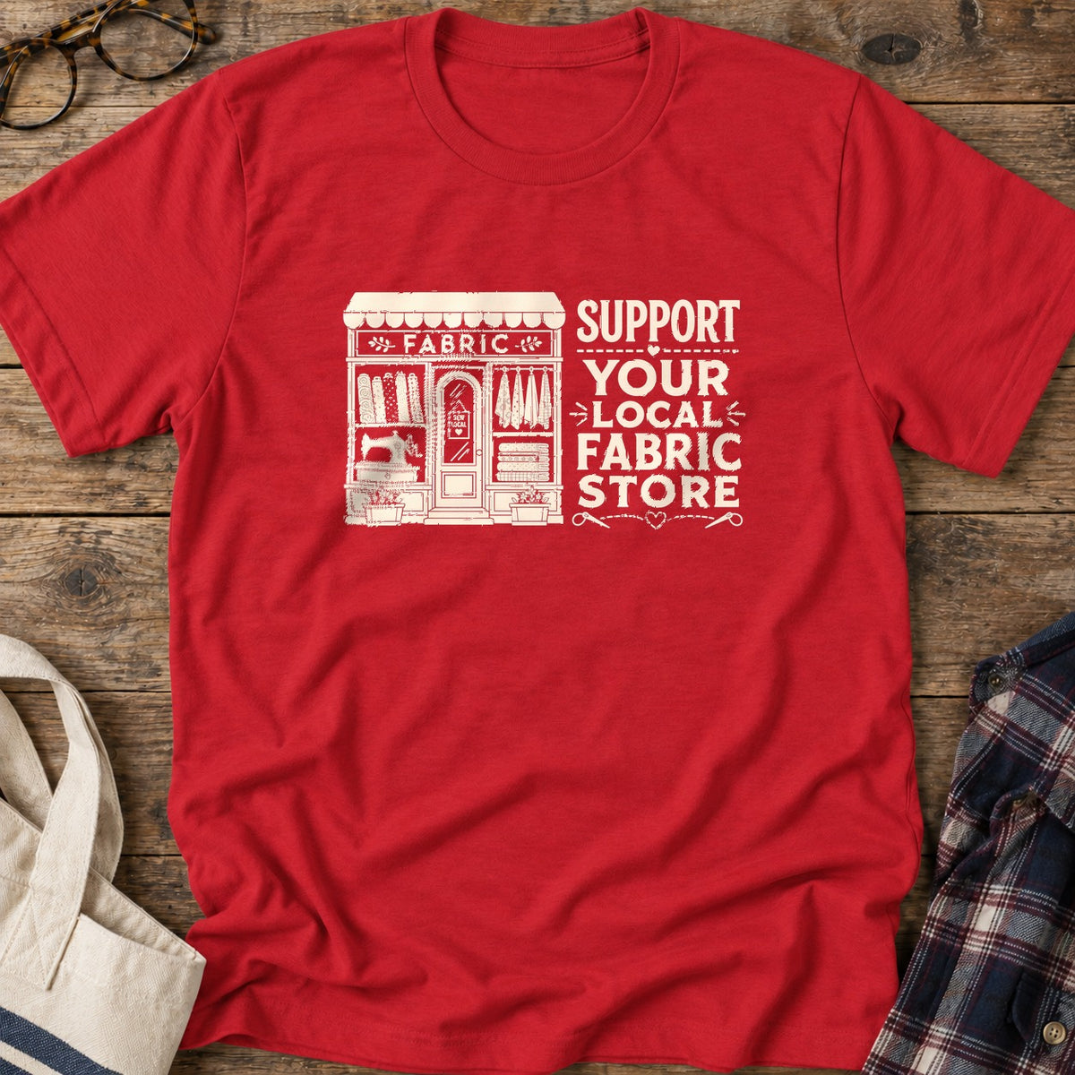 Sew Local T-Shirt in Red