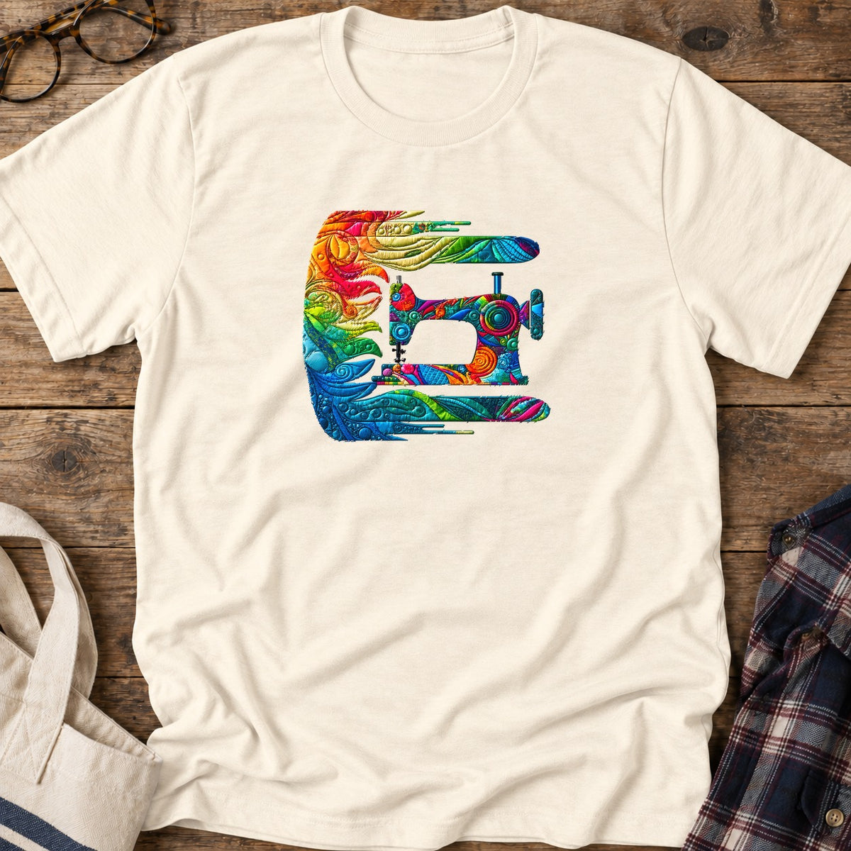 Gale Force Quilting T-Shirt in Natural