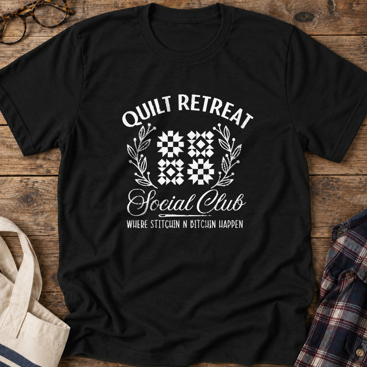 Retreat Social Club T-Shirt in Black