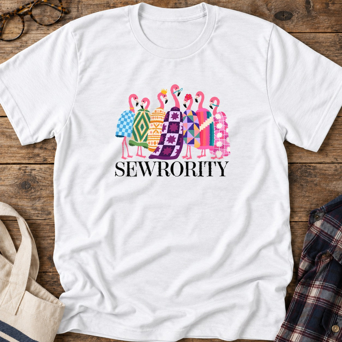 Sewrority Sisters T-Shirt in White