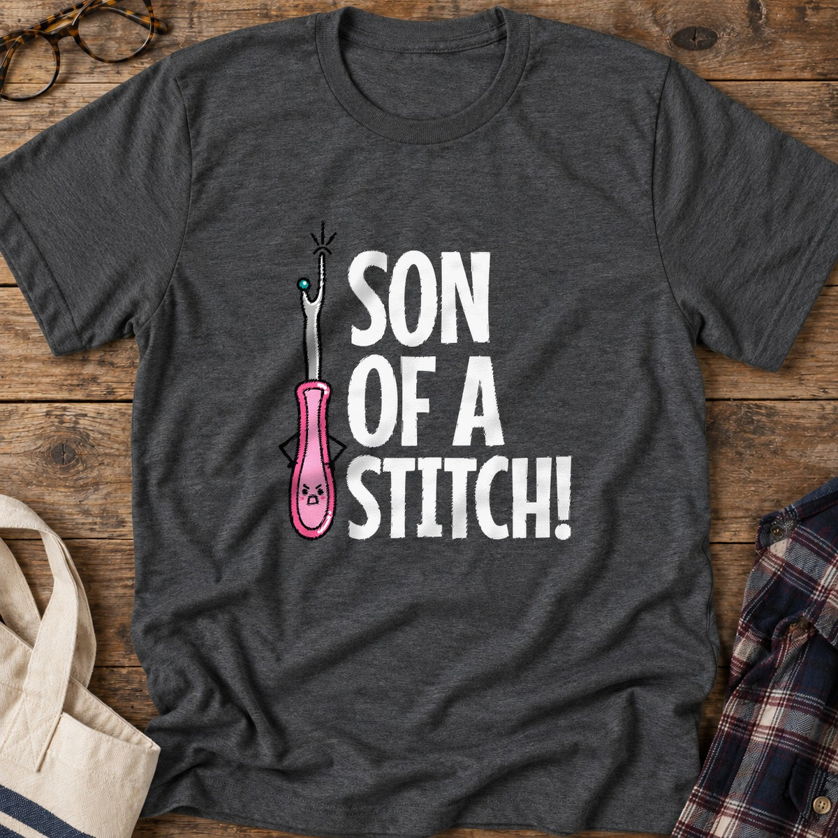 Son Of Stitch T-Shirt in Dark Heather
