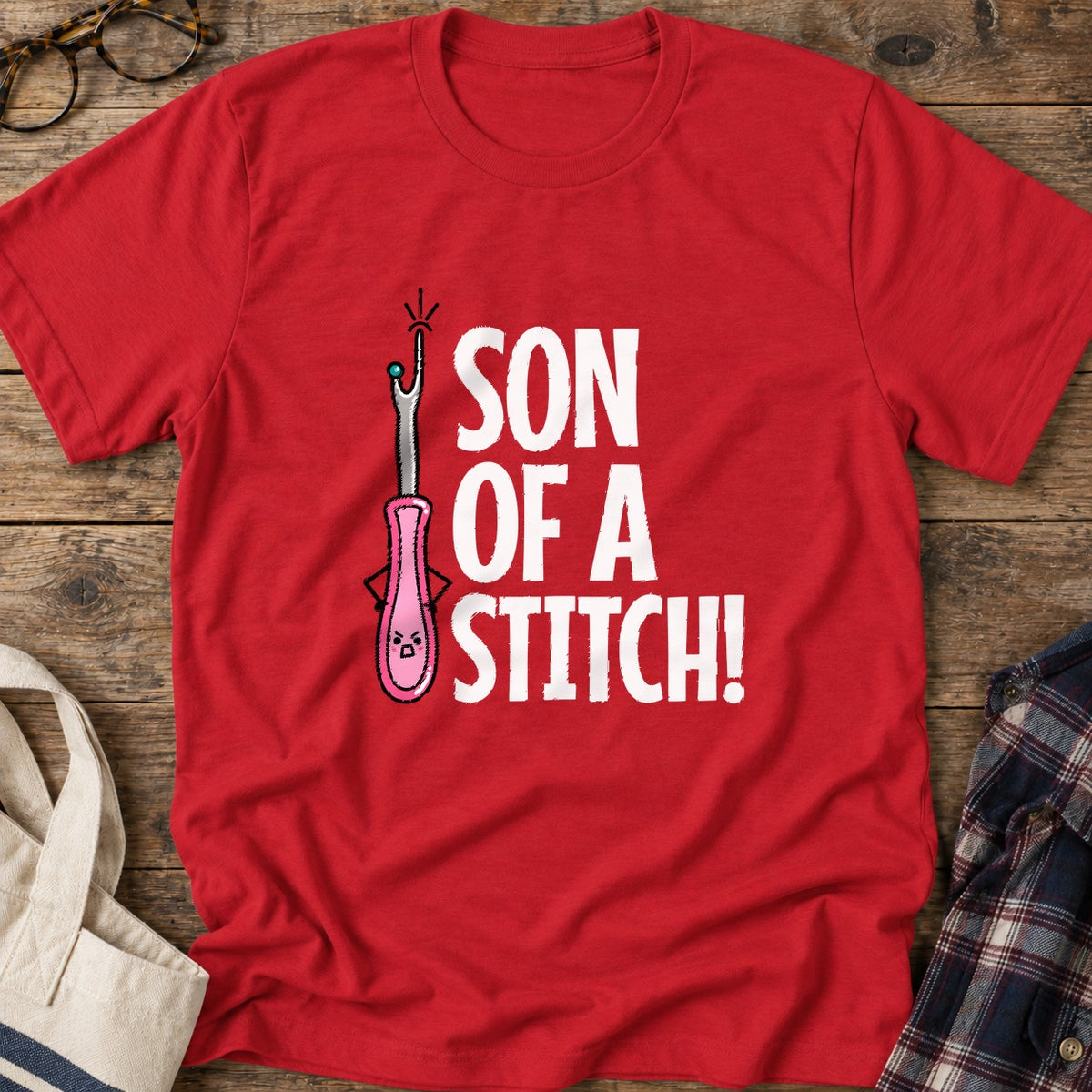 Son Of Stitch T-Shirt in Red