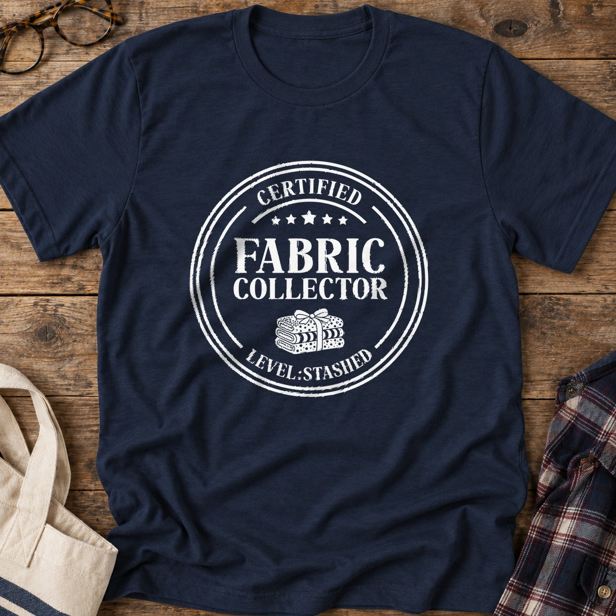 Certified Fabric Collector T-Shirt in Navy