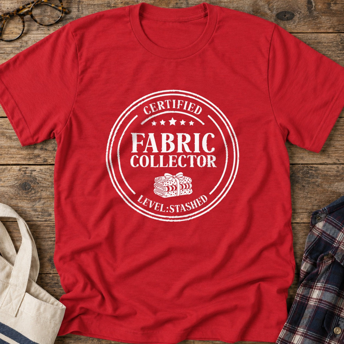 Certified Fabric Collector T-Shirt in Red